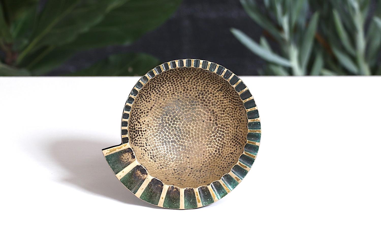 Mid-Century Modern Maurice Ascalon Bronze Shell Ashtray for Pal-Bell