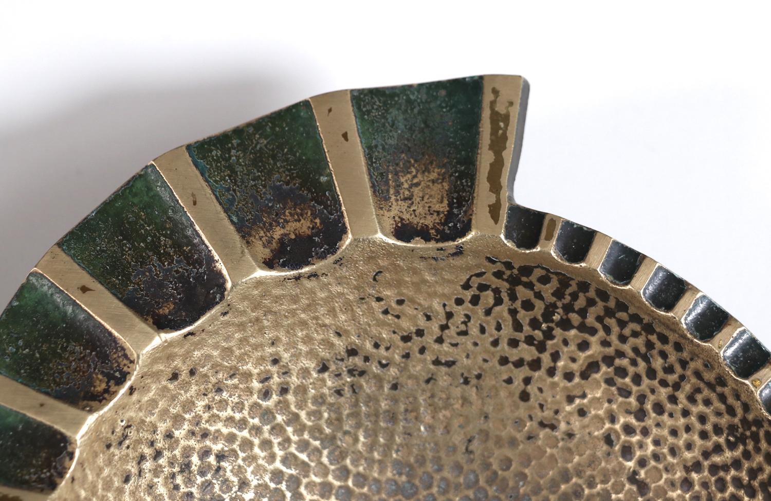 Mid-20th Century Maurice Ascalon Bronze Shell Ashtray for Pal-Bell