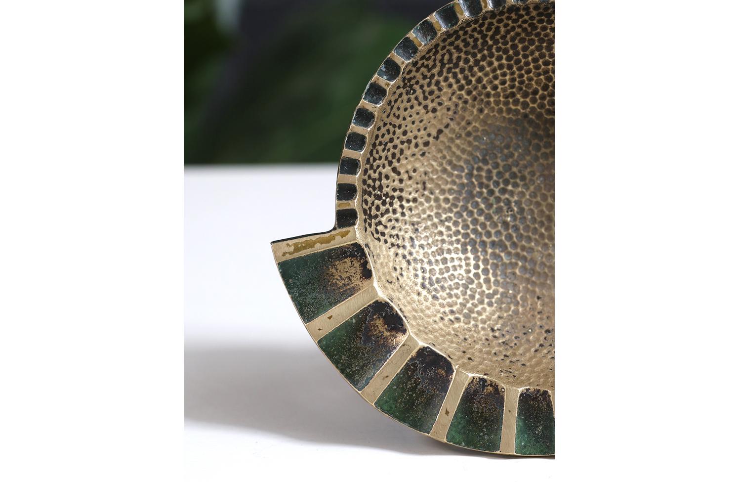 Maurice Ascalon Bronze Shell Ashtray for Pal-Bell 1