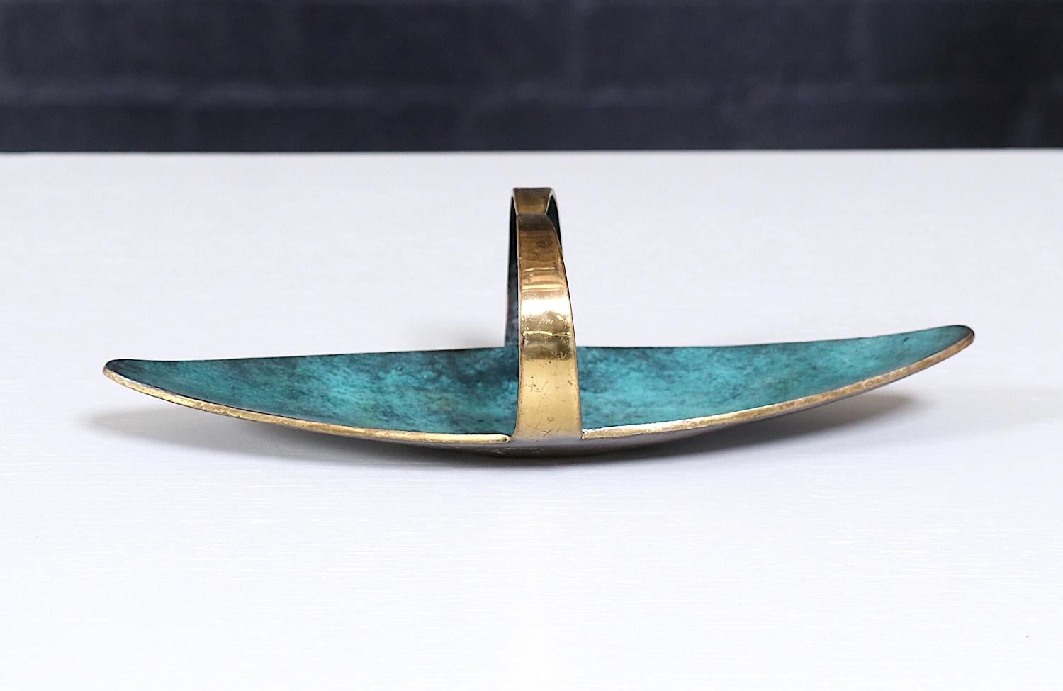 Israeli Maurice Ascalon Bronze Tray Bowl for Pal-Bell