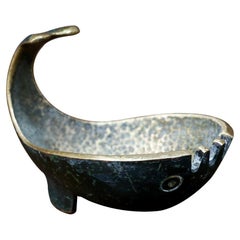 Maurice Ascalon Bronze Whale Ashtray for Pal-Bell Co.