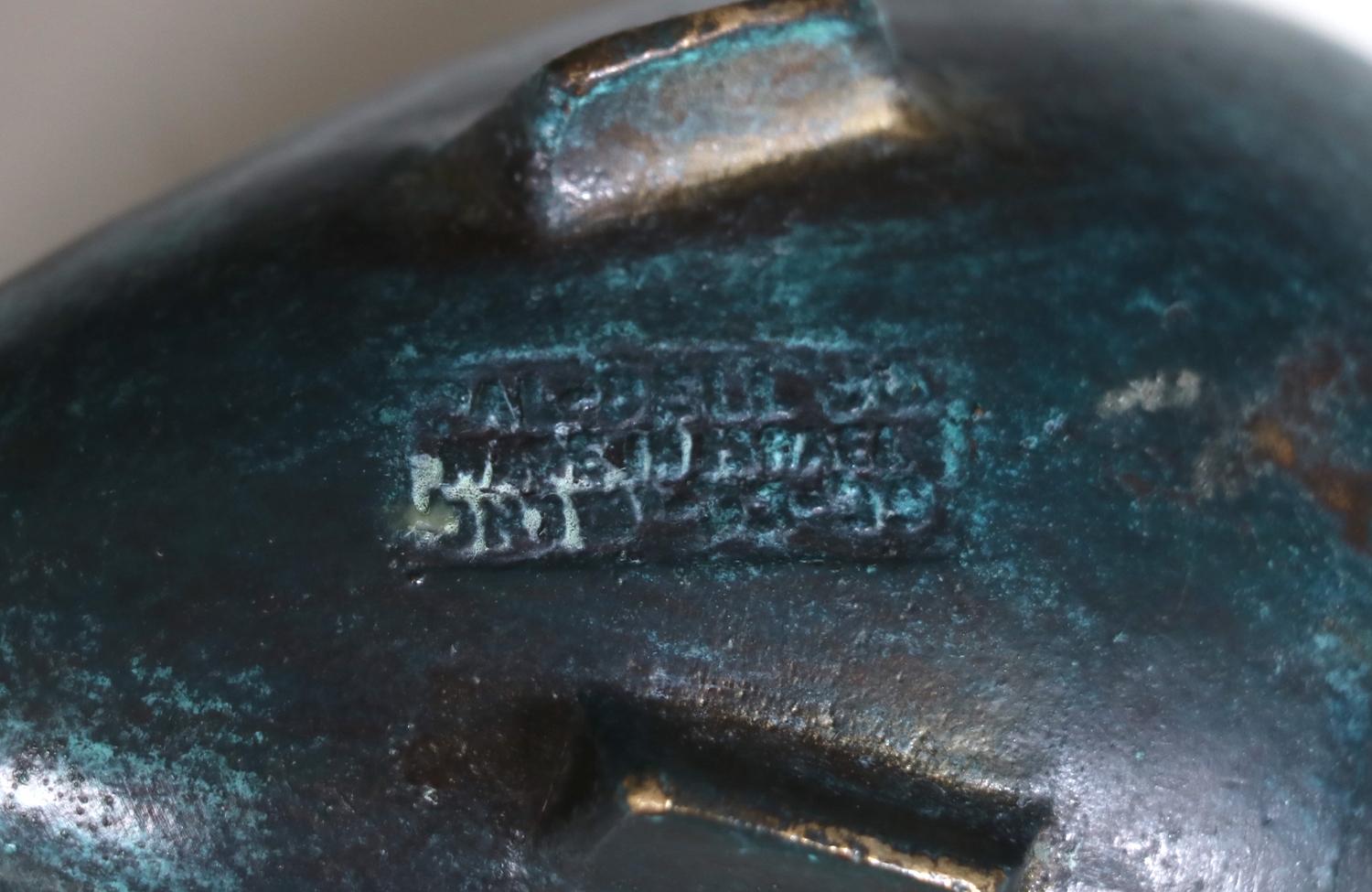 Maurice Ascalon Bronze Wal-Aschenbecher für Pal-Bell 6