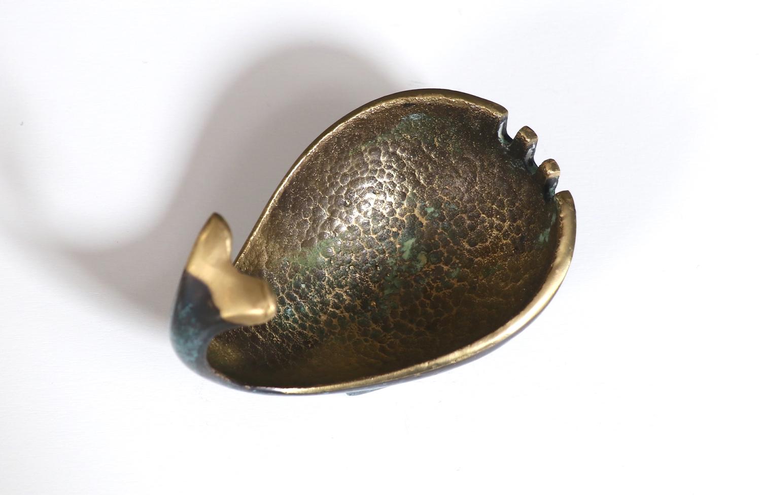 Maurice Ascalon Bronze Wal-Aschenbecher für Pal-Bell 2