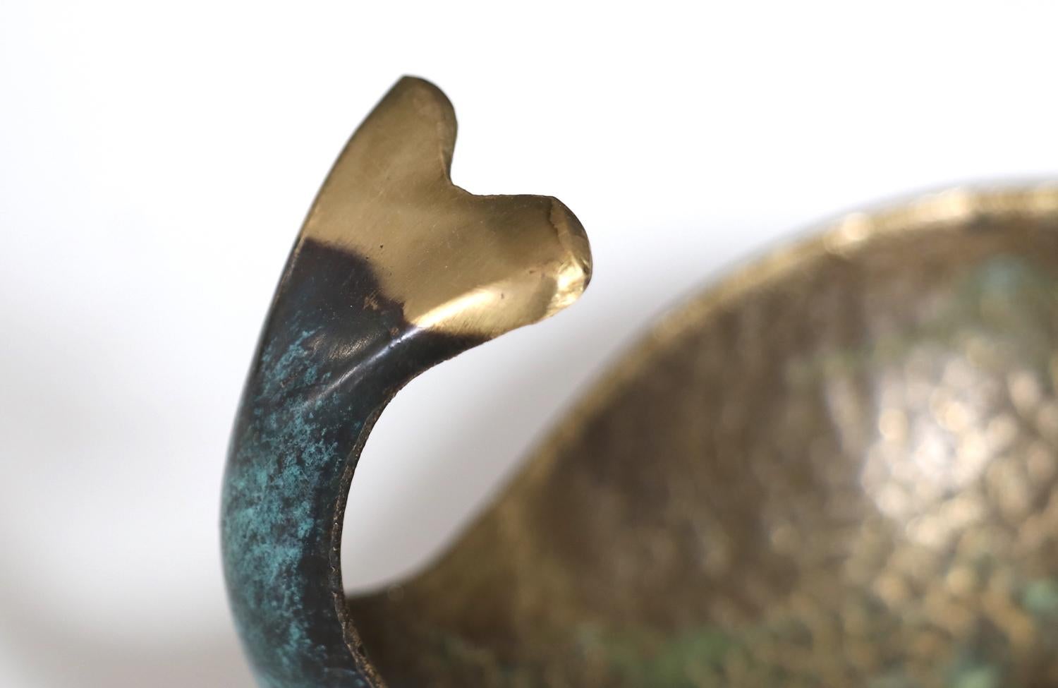 Maurice Ascalon Bronze Wal-Aschenbecher für Pal-Bell 3