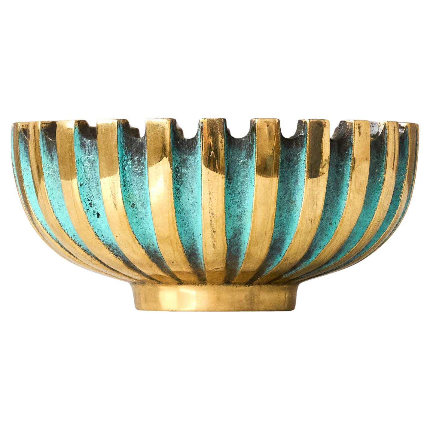 Maurice Ascalon Schale aus massiver Bronze für Pal-Bell, 1950er Jahre im Angebot