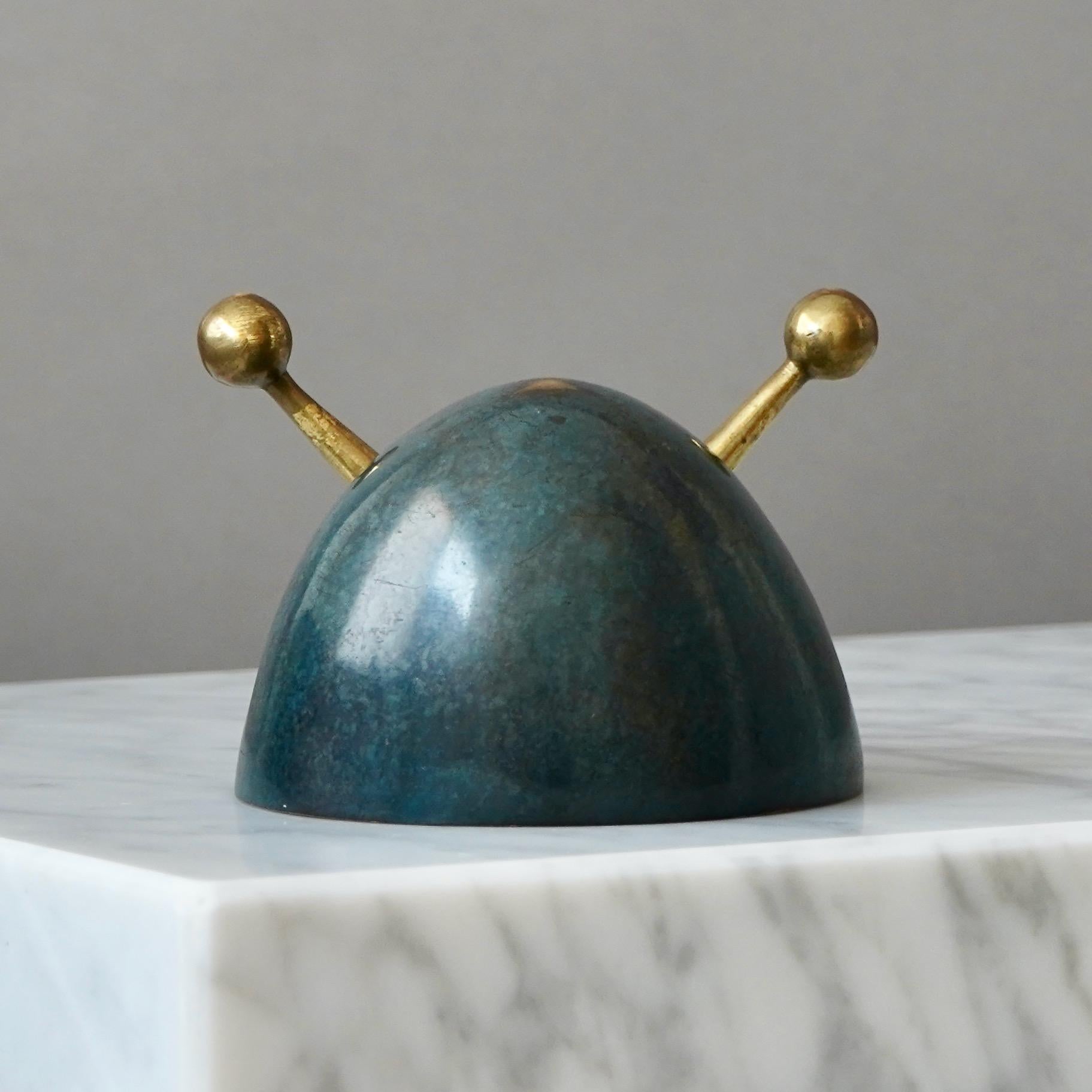 Maurice Ascalon Solid Bronze Bowl / Snail Sculpture for Pal-Bell, 1950s 2