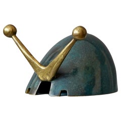 Maurice Ascalon Bol en bronze massif / Sculpture d'escargot pour Pal-Bell, années 1950