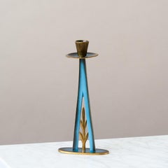 Maurice Ascalon Solid Bronze Candlestick for Pal-Bell, 1950s