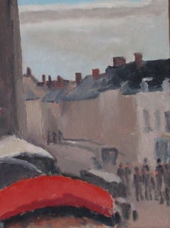 Market day in a country town on the Loire