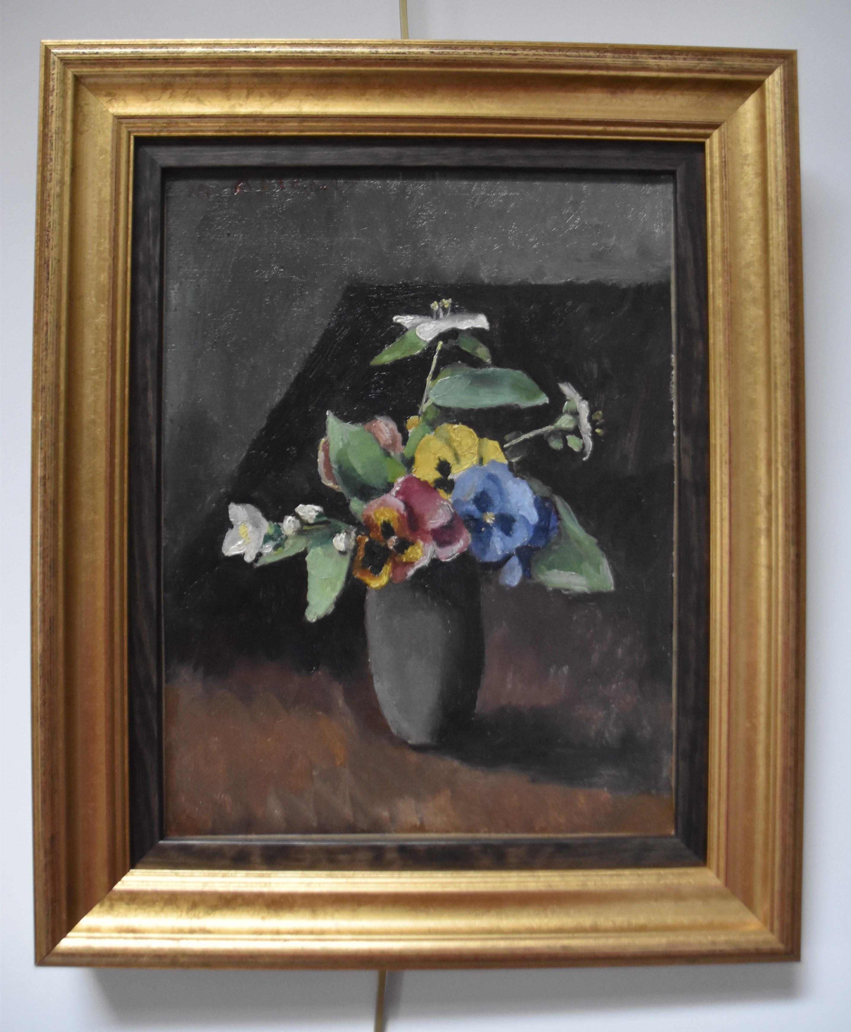 Maurice Asselin (1882-1947) 
A bunch of flowers in a vase
Signed upper left,  numbered and dated 1942 on the back
Oil on canvas
35 x 27 cm
In good condition
In a modern frame  : 46.5 x 38.5 cm


Maurice Asselin is a painter and engraver, member of