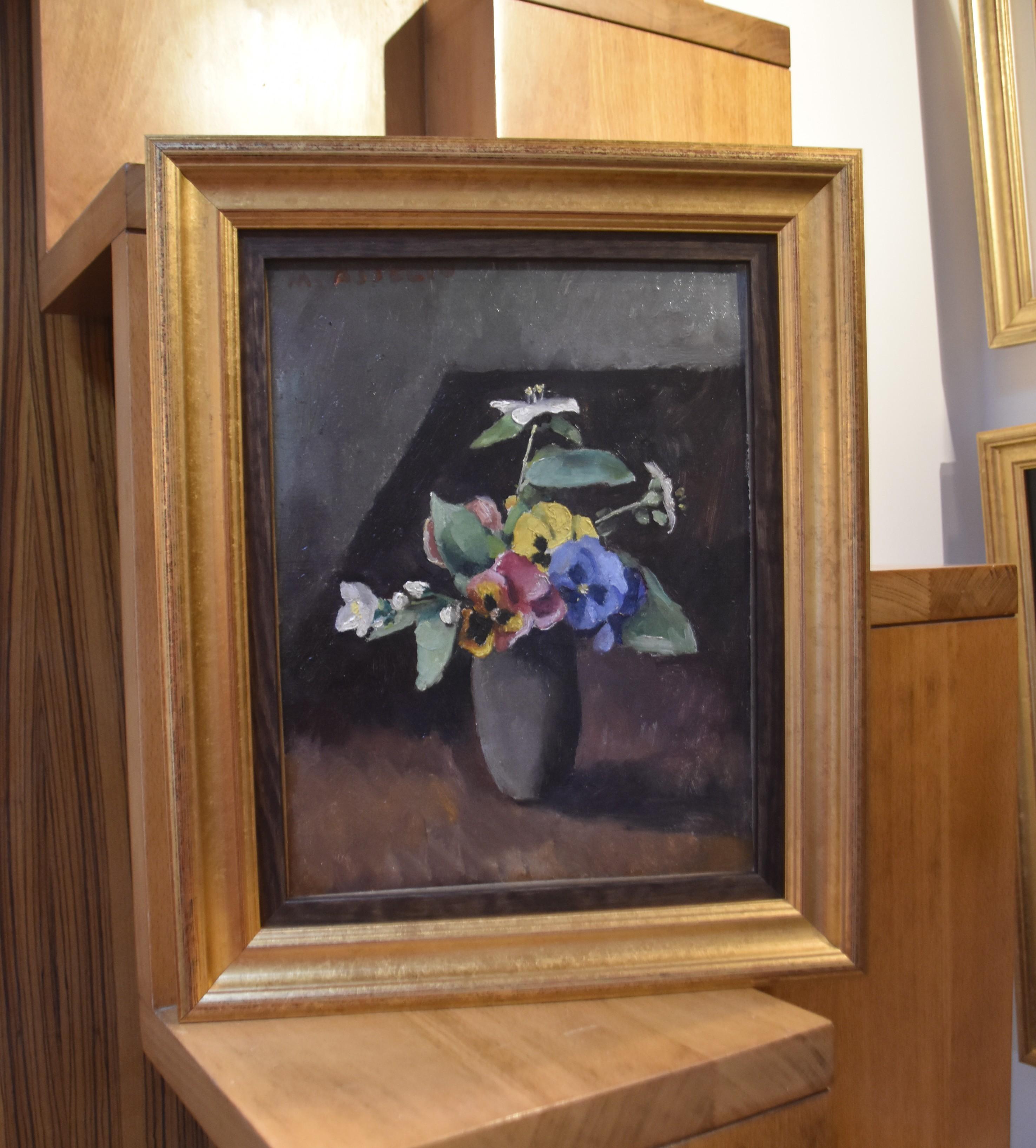 Maurice Asselin (1882-1947) Ein Blumenstrauß in einer Vase, 1942, Öl auf Leinwand im Angebot 4