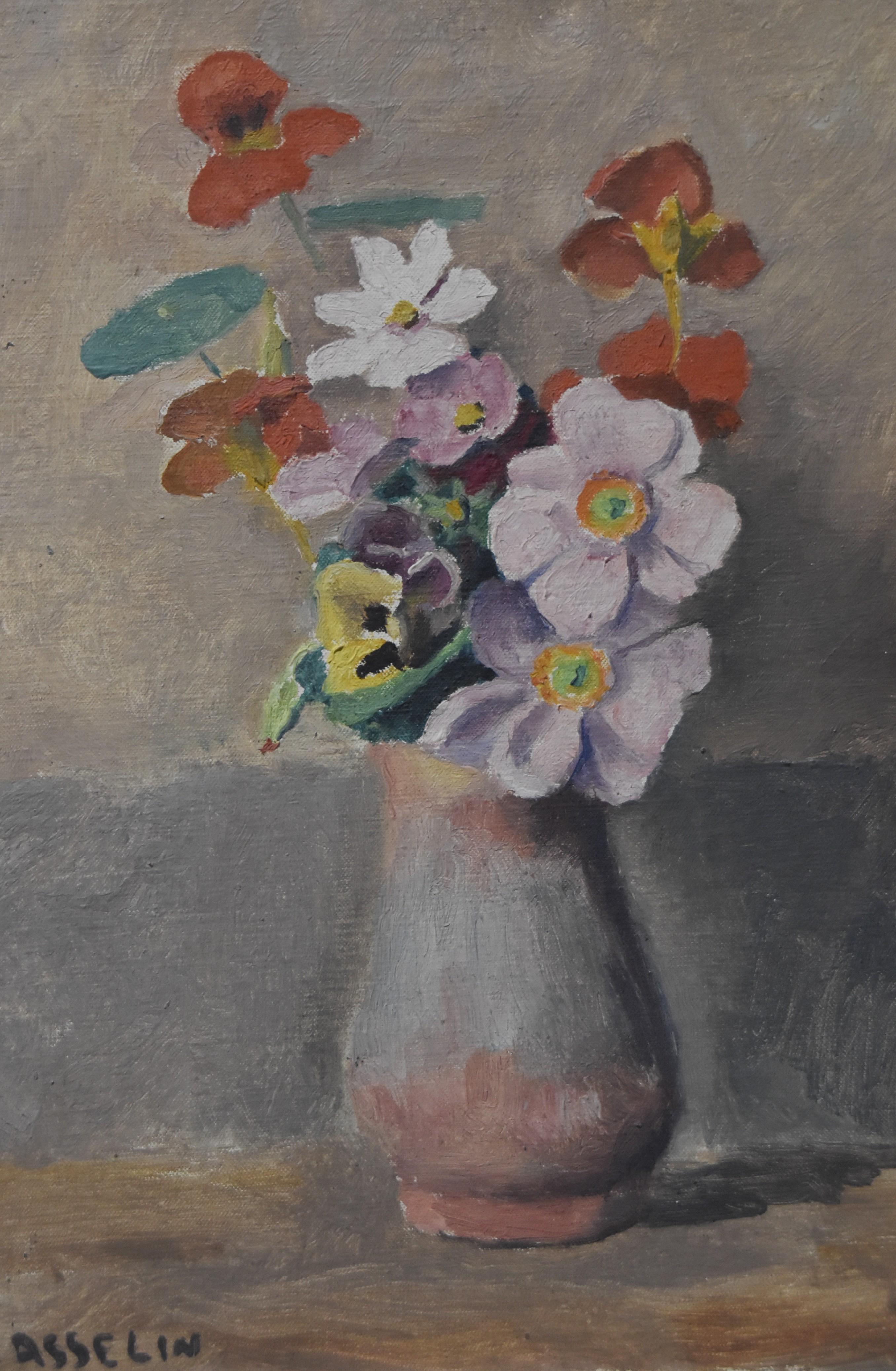 Maurice Asselin (1882-1947) A bunch of flowers in a vase, Signed oil on canvas 2