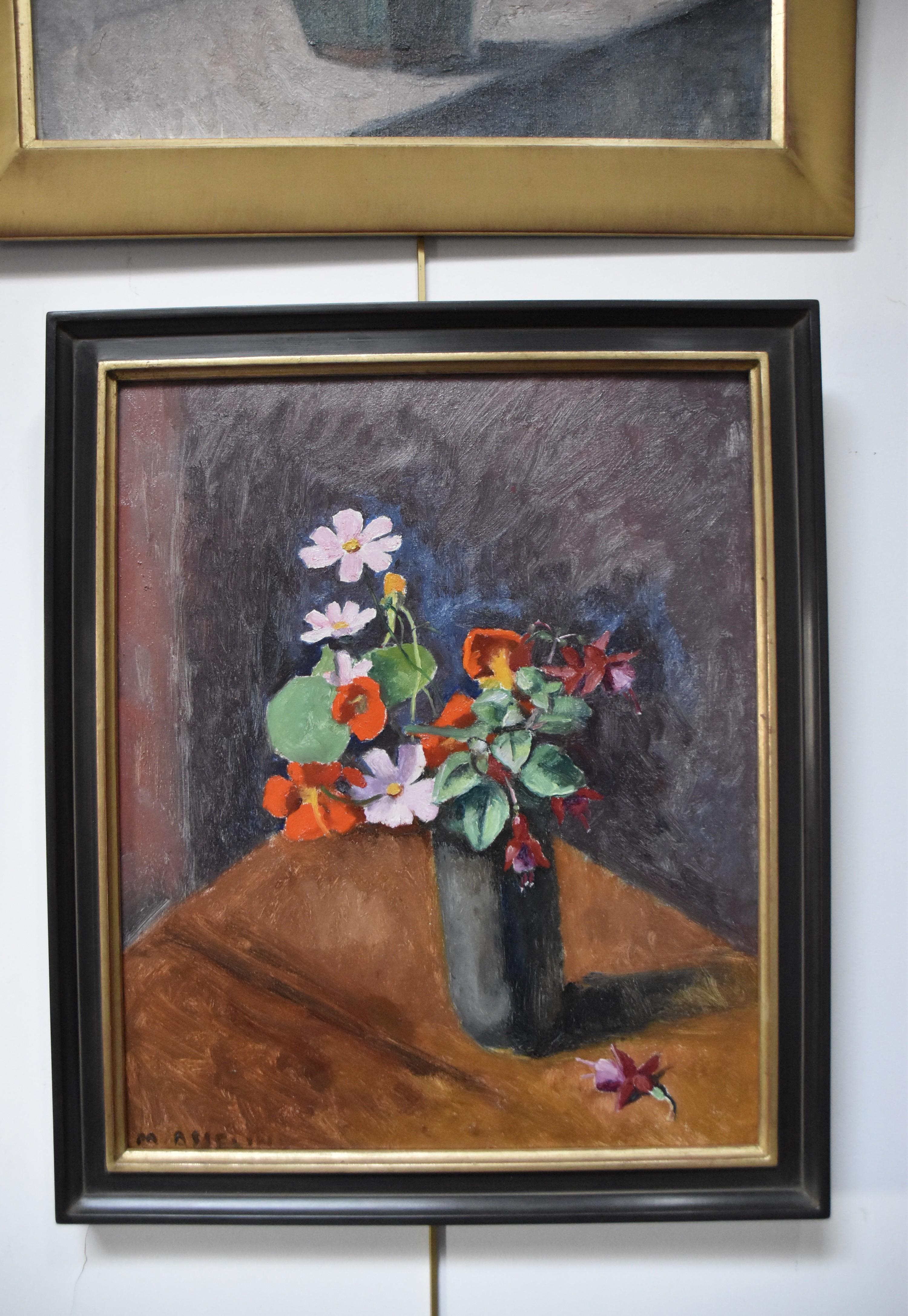 Maurice Asselin (1882-1947) A Bunch of flowers in a vase, Signed oil on canvas For Sale 4