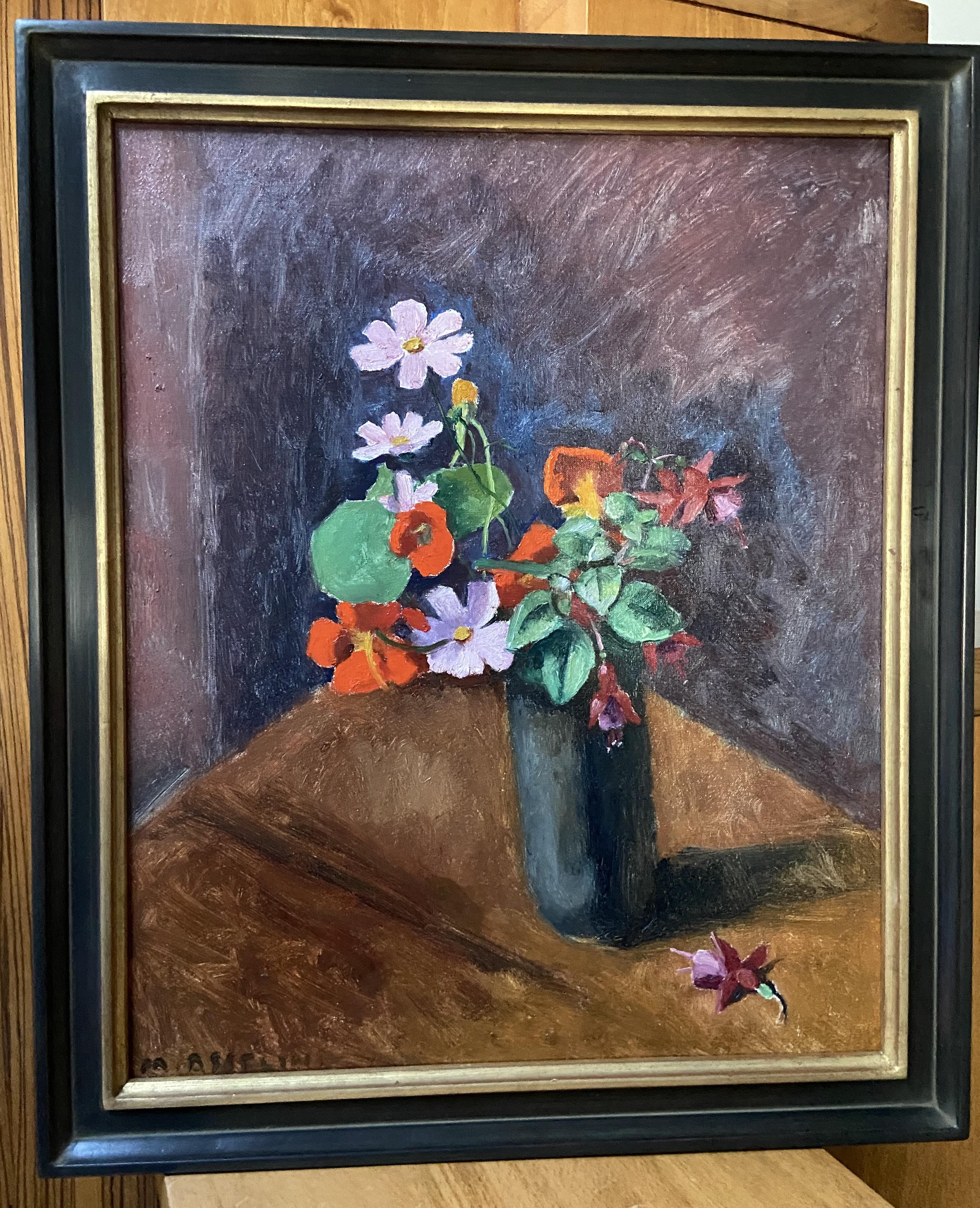 Maurice Asselin (1882-1947) A Bunch of flowers in a vase, Signed oil on canvas For Sale 5