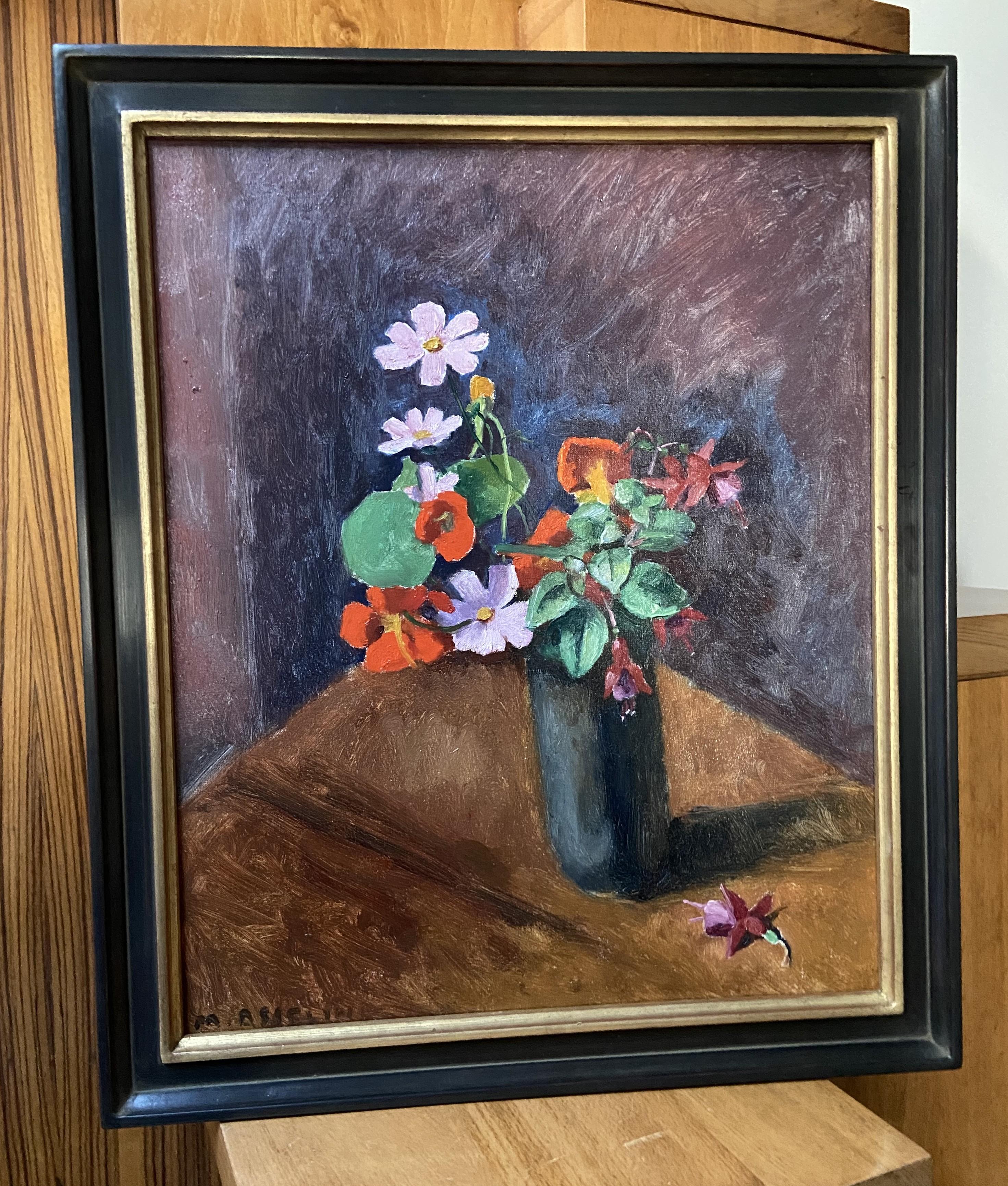 Maurice Asselin (1882-1947) Un banc de fleurs dans un vase, signé huile sur toile en vente 6