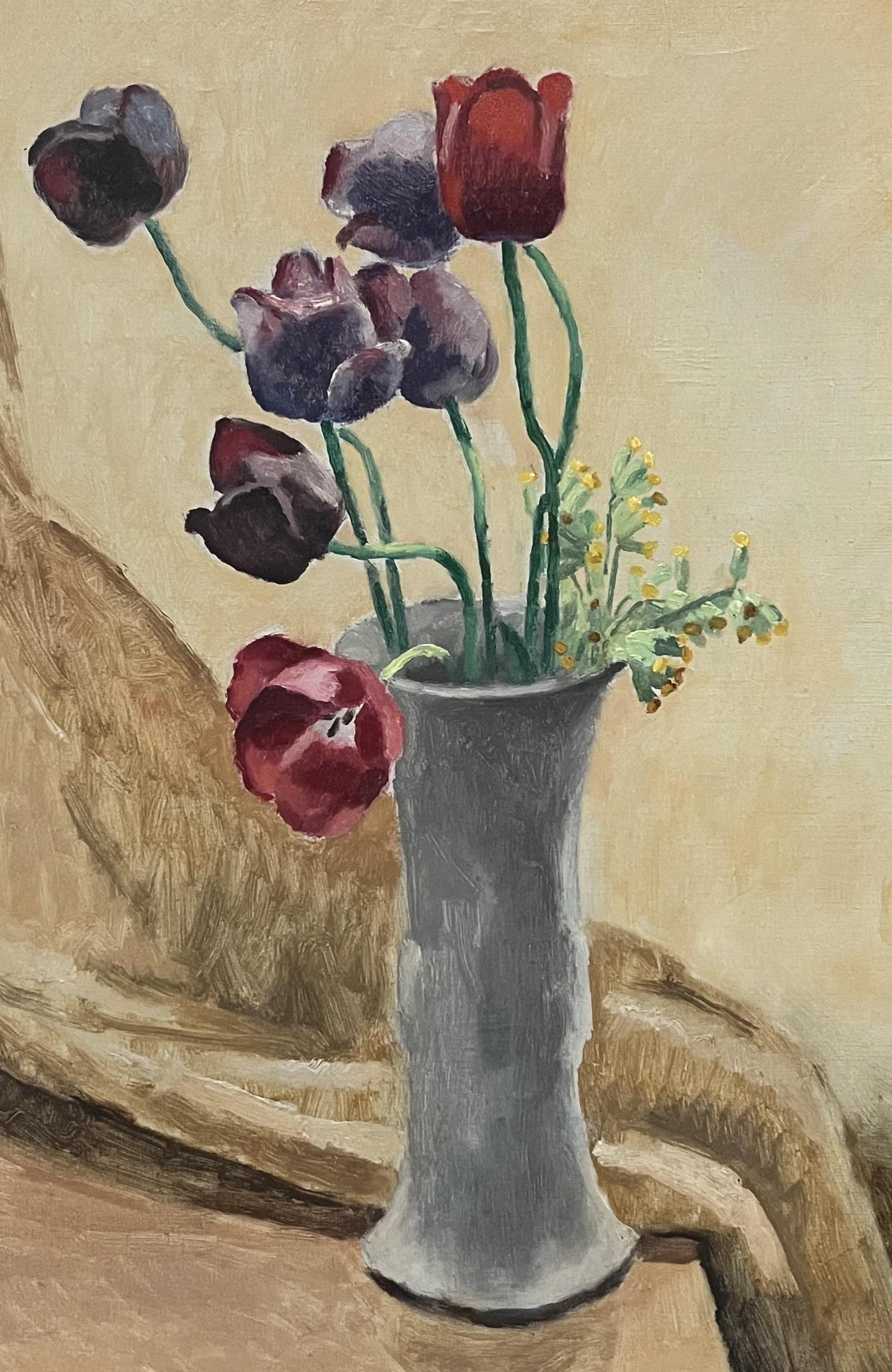 Maurice Asselin (1882-1947) Ein Tulpenstrauß, Signiertes Ölgemälde im Angebot 7