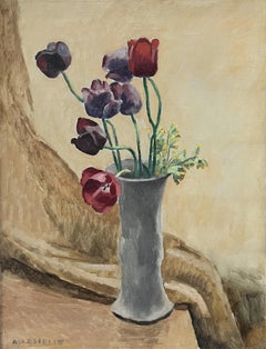 Maurice Asselin (1882-1947) Ein Tulpenstrauß, Signiertes Ölgemälde