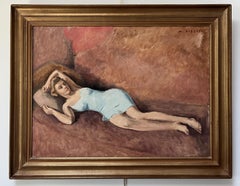 Maurice Asselin (1882-1947) Eine liegende junge Frau, signiert Öl auf Leinwand
