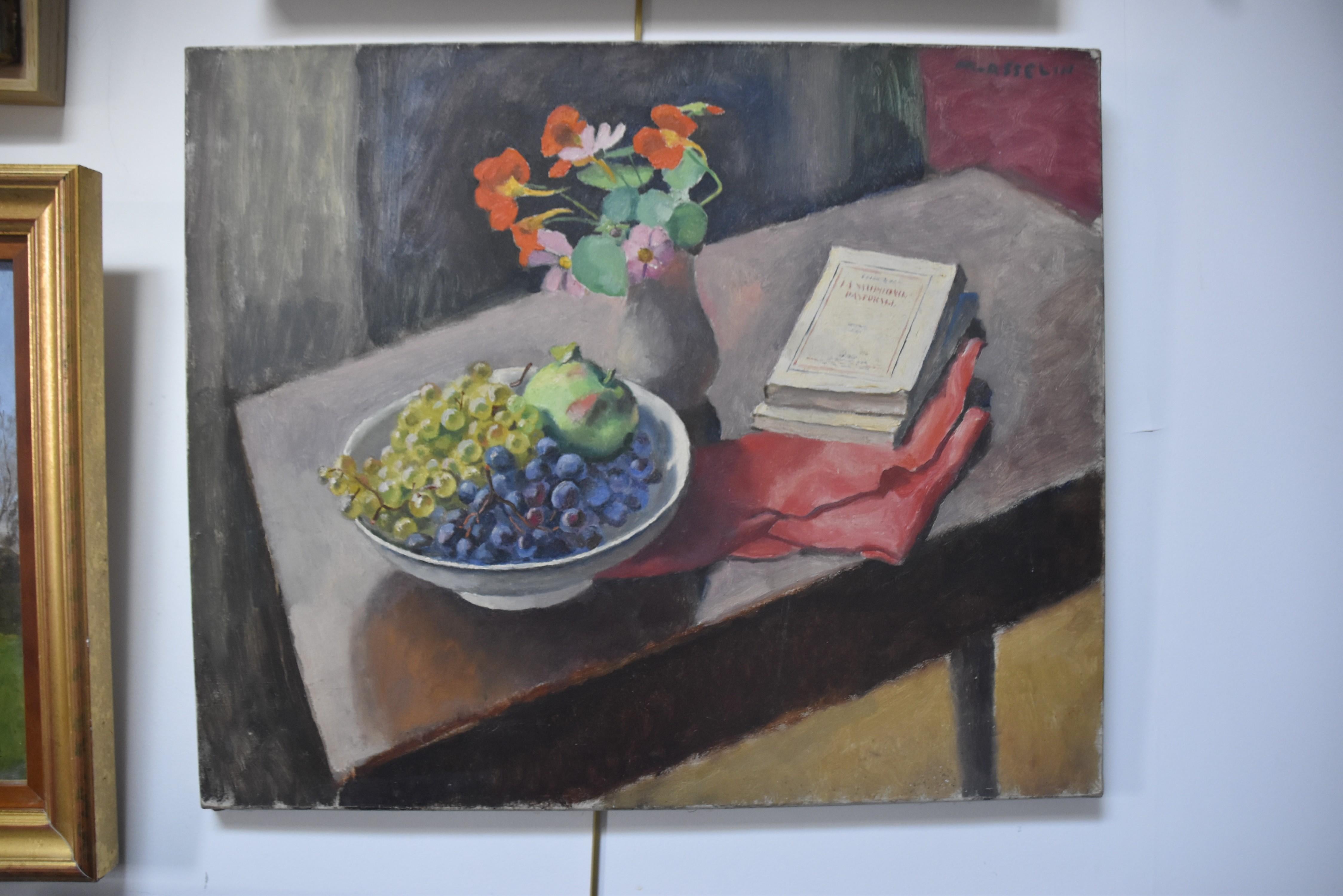 Maurice Asselin (1882-1947) A Still life with a book, oil on canvas, signed For Sale 1