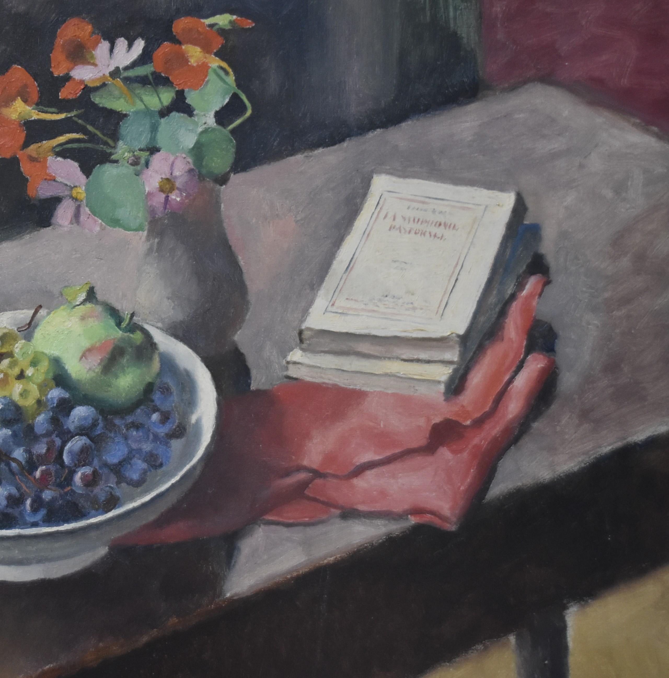 Maurice Asselin (1882-1947) A Still life with a book, oil on canvas, signed For Sale 2