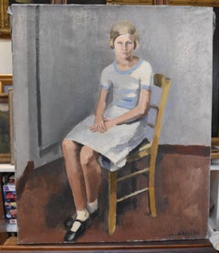 Maurice Asselin (1882-1947) Jeune fille assise, oil on canvas