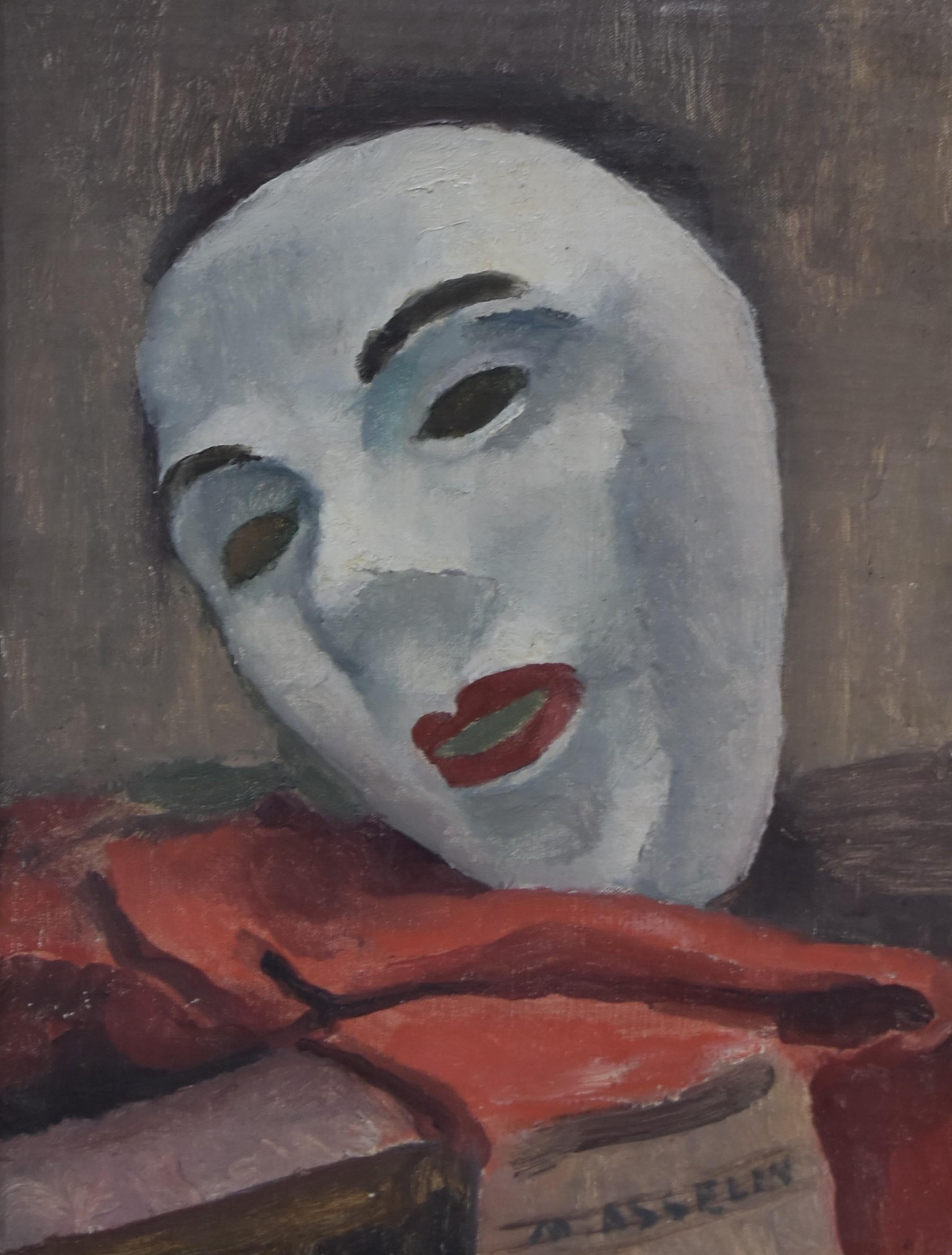 Maurice Asselin (1882-1947) Le Masque blanc, oil on canvas, signed For Sale 1