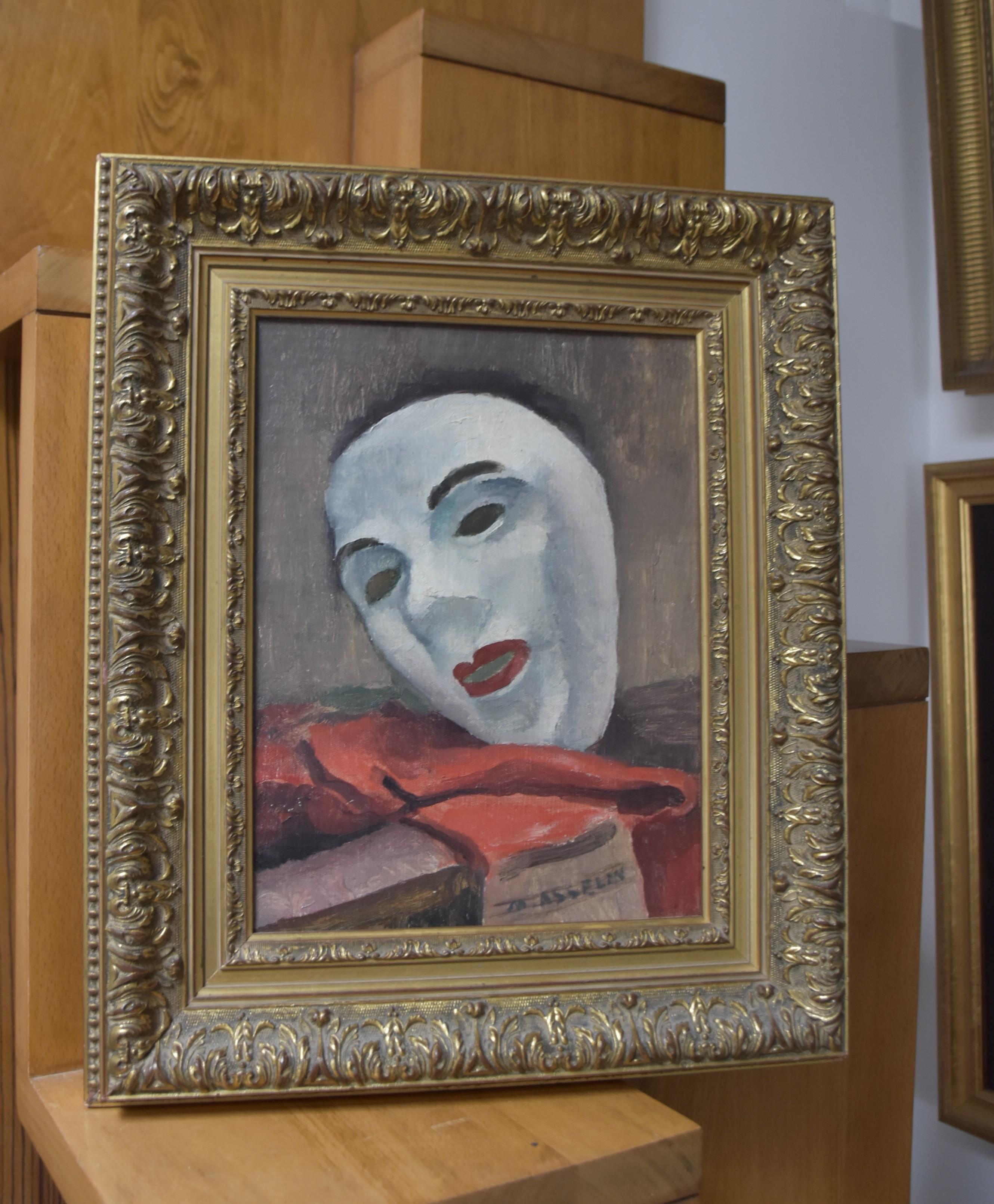 Maurice Asselin (1882-1947) Le Masque blanc, oil on canvas, signed For Sale 5