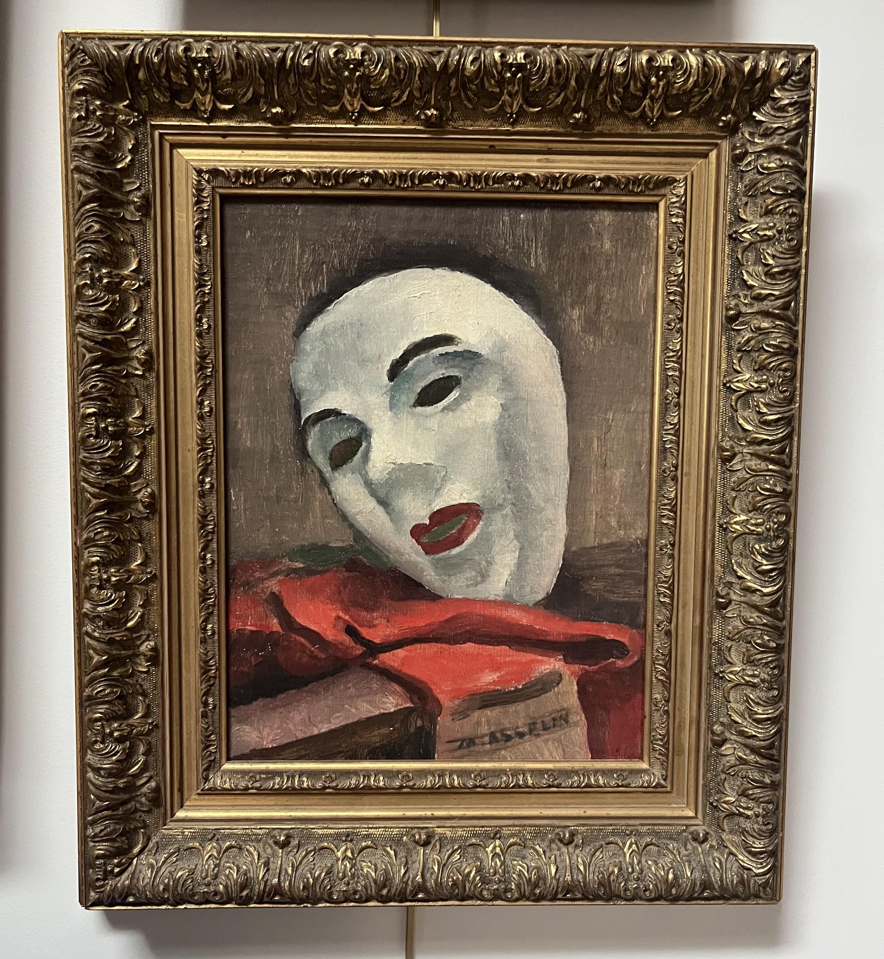 Maurice Asselin (1882-1947) Le Masque blanc, oil on canvas, signed For Sale 6