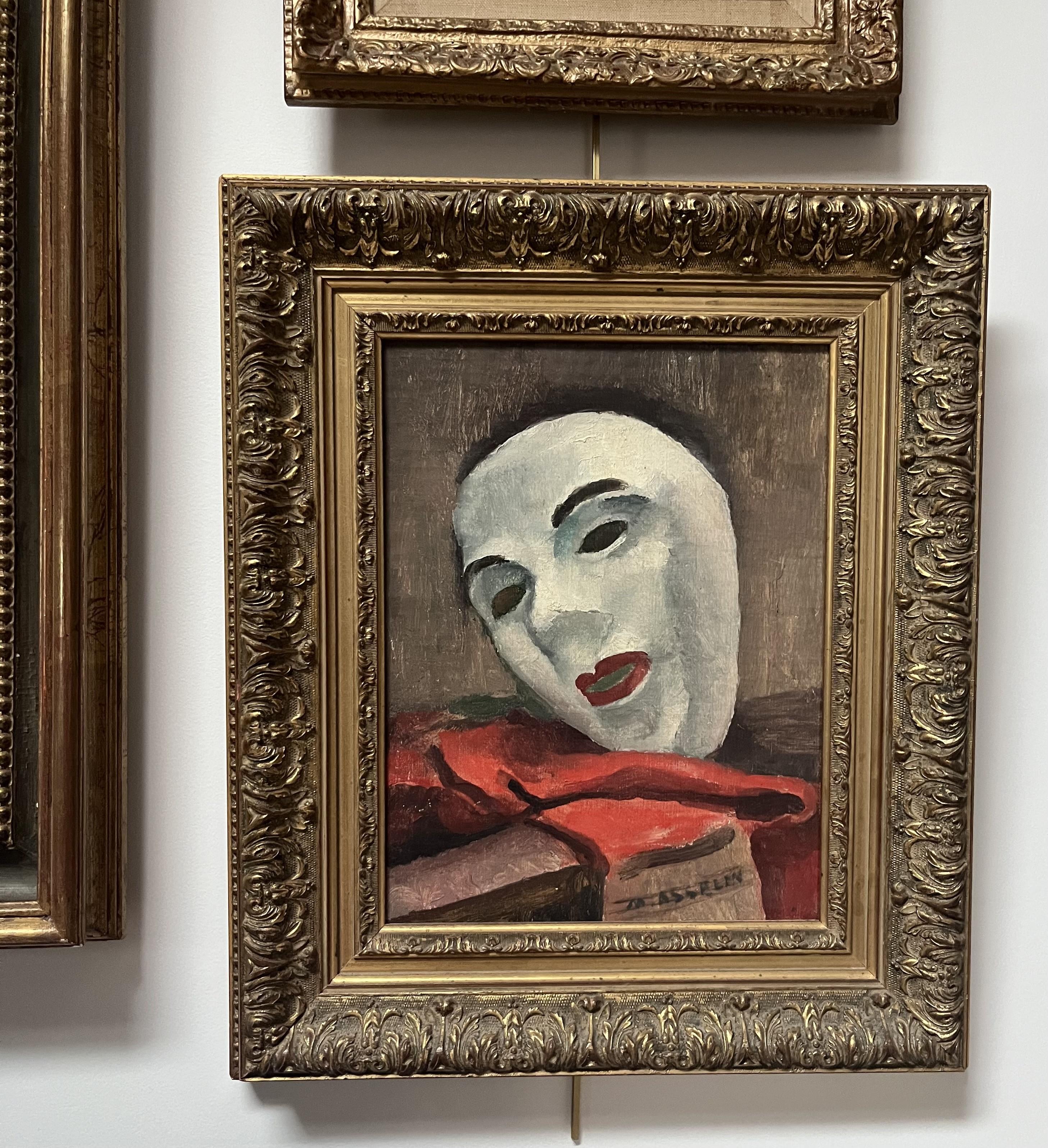 Maurice Asselin (1882-1947) Le Masque blanc, oil on canvas, signed For Sale 7