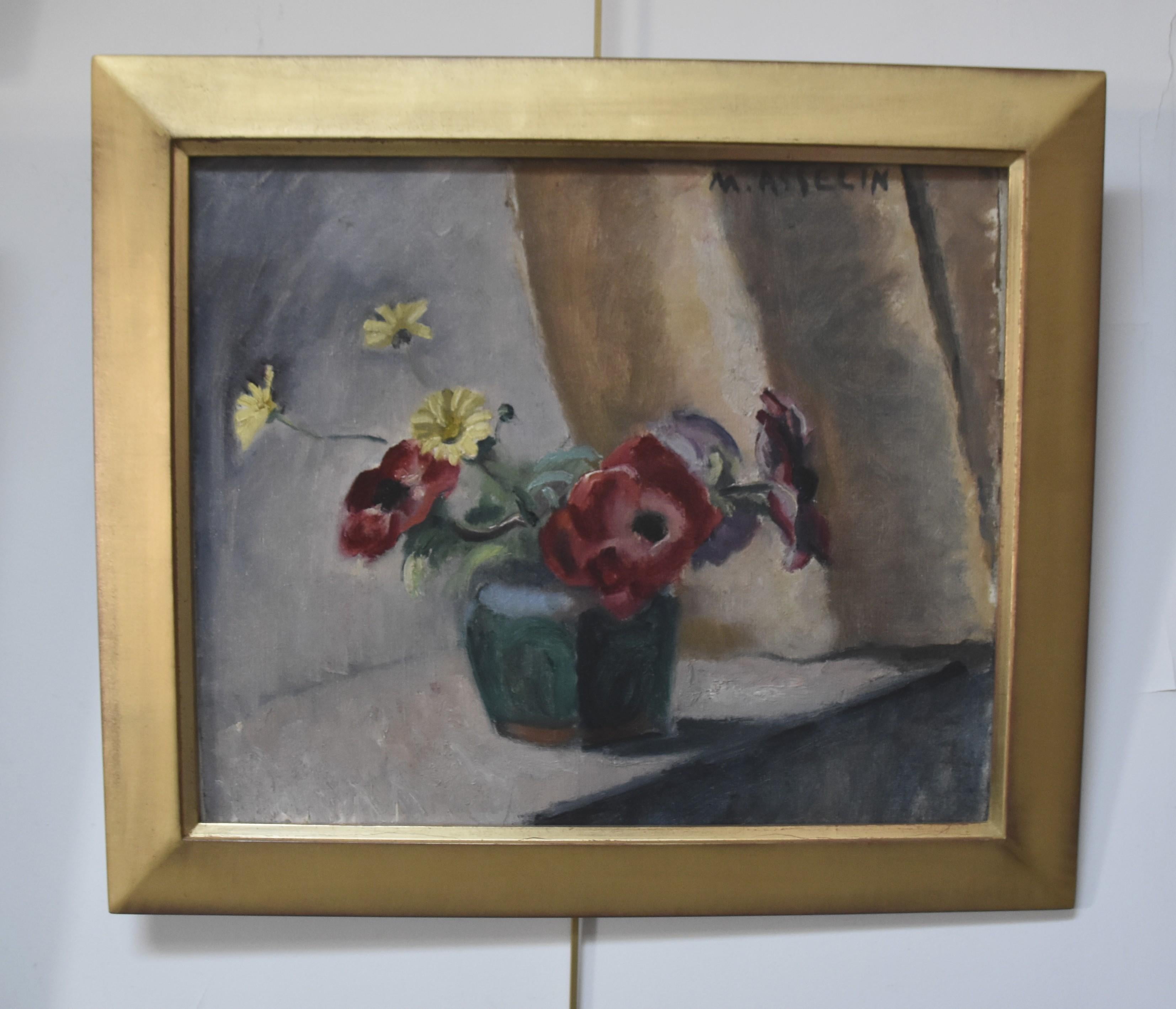 Maurice Asselin (1882-1947) Les Anémones, óleo sobre lienzo firmado en venta 6