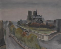 Maurice Asselin (1882-1947) Notre-Dame, Paris Oil on canvas, signed