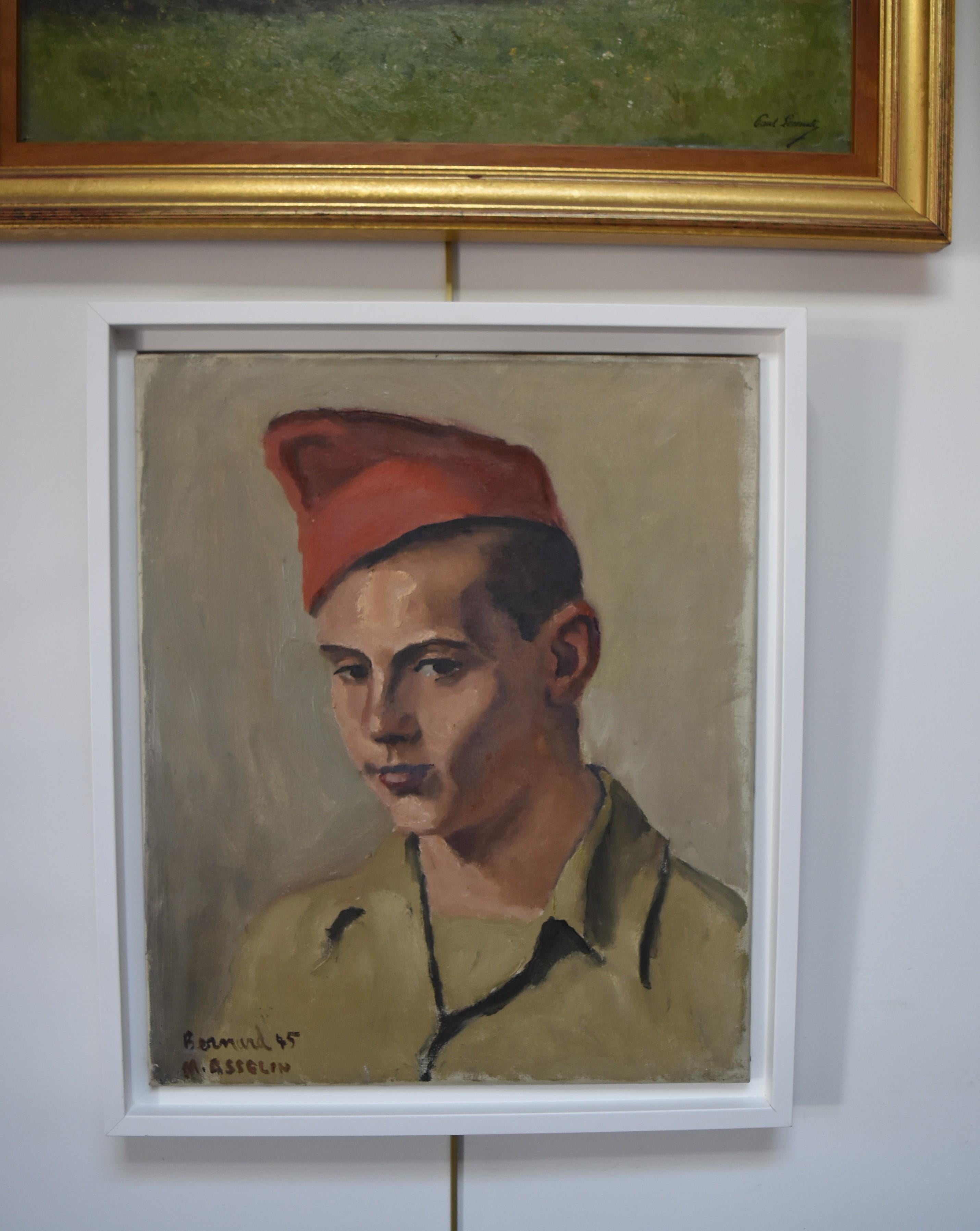 Maurice Asselin (1882-1947) Portrait of Bernard in uniform, 1945, oil on canvas 1