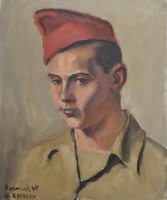 Maurice Asselin (1882-1947) Porträt von Bernard in Uniform, 1945, Öl auf Leinwand