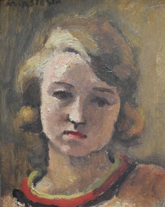 Maurice Asselin (1882-1947) Portrait of woman, 1929, oil on mahogany panel