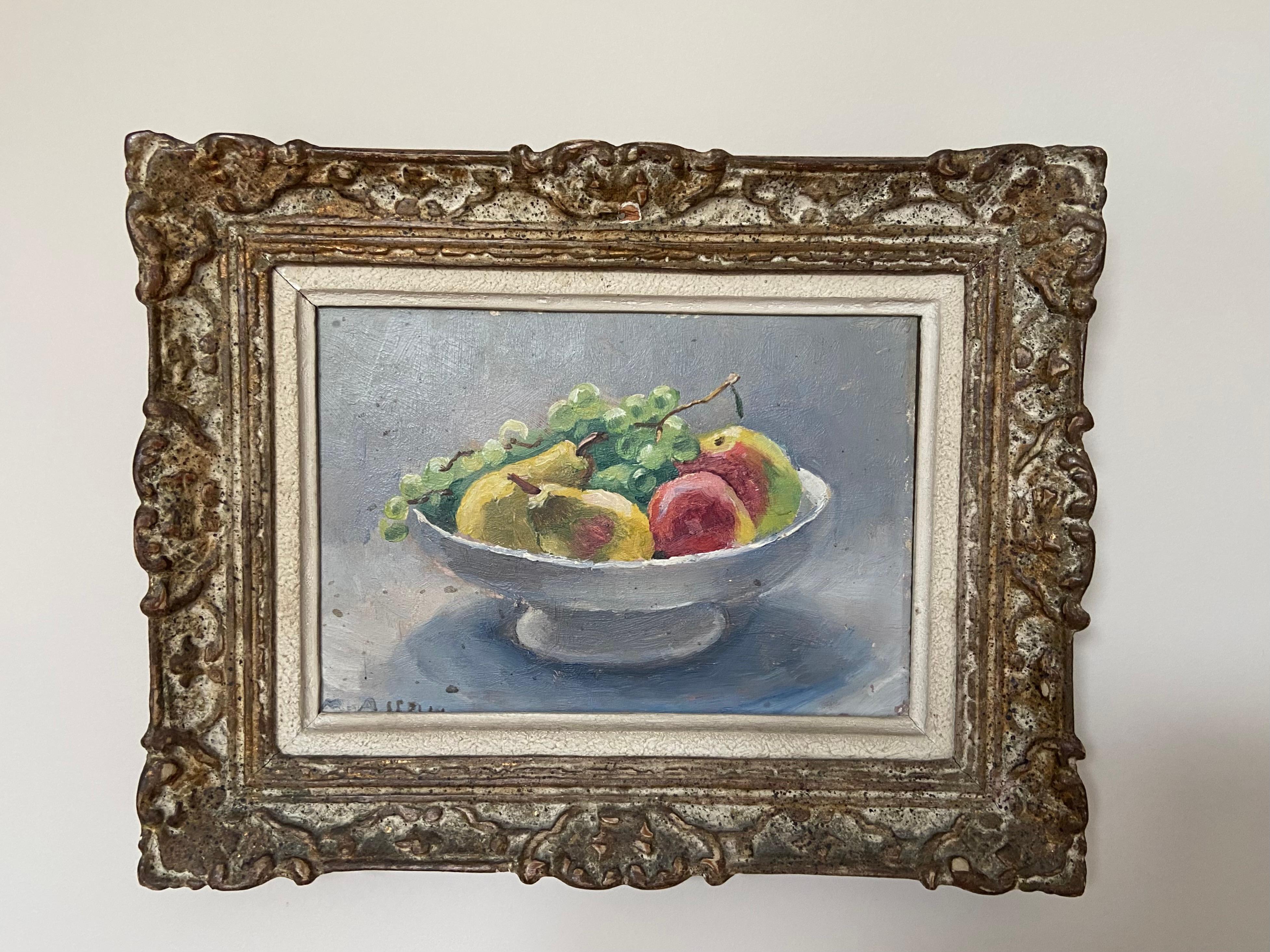 Maurice Asselin (1882-1947) Natura morta con frutta, olio firmato  pittura in vendita 6