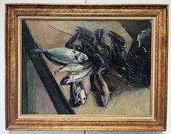 Maurice Asselin (1882-1947) Stilleben mit Hummern und Fischen, signiertes Gemälde