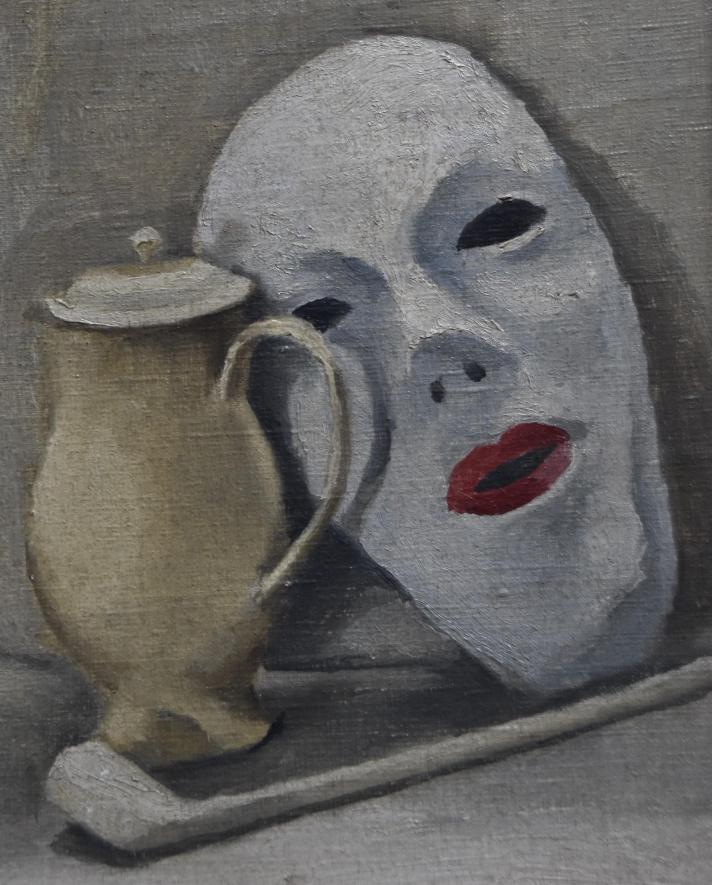 Maurice Asselin (1882-1947) Still-life with a mask, Signed oil on canvas 4