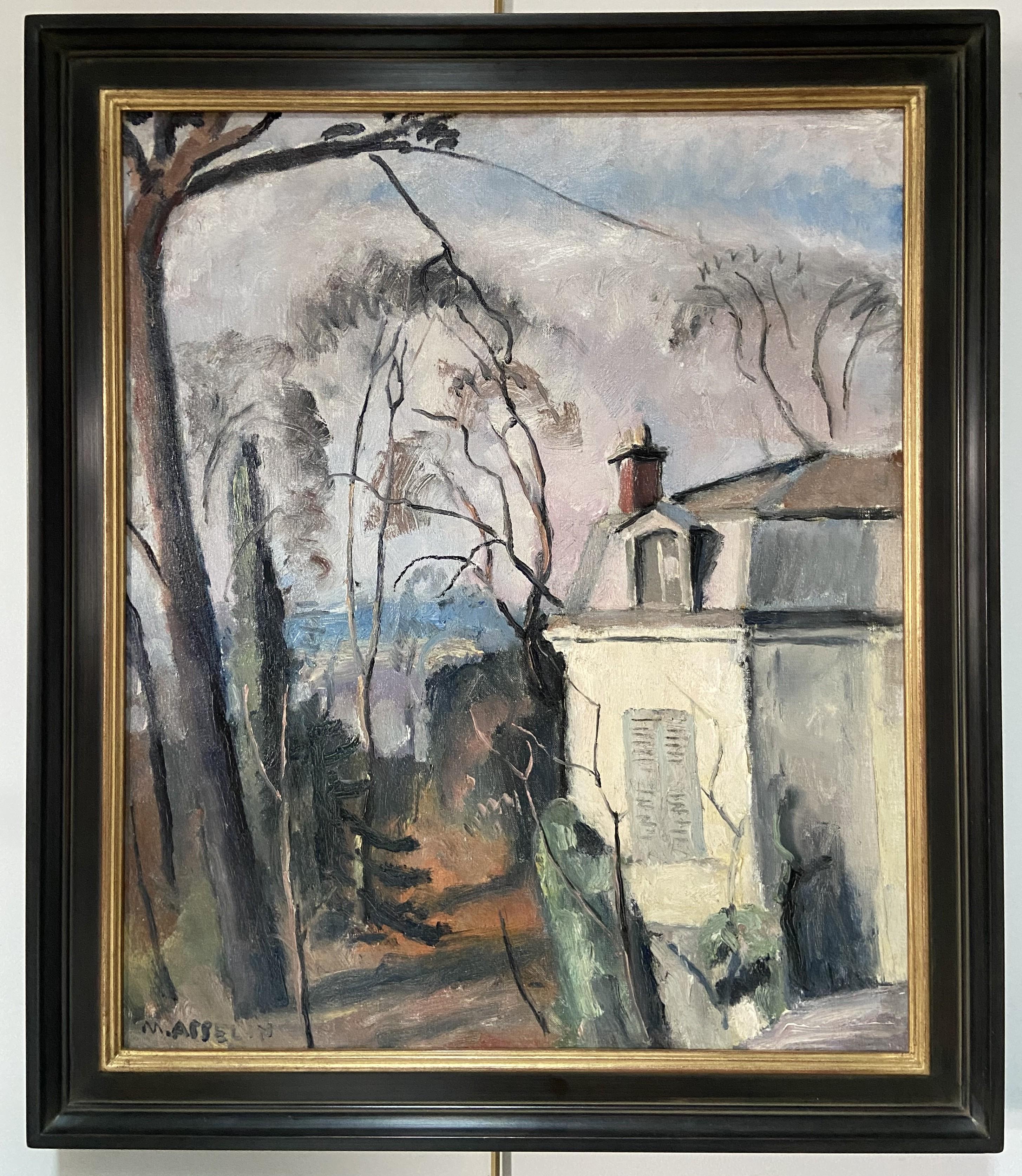 Maurice Asselin (1882-1947) La casa dell'artista, Olio su tela, firmato in vendita 1