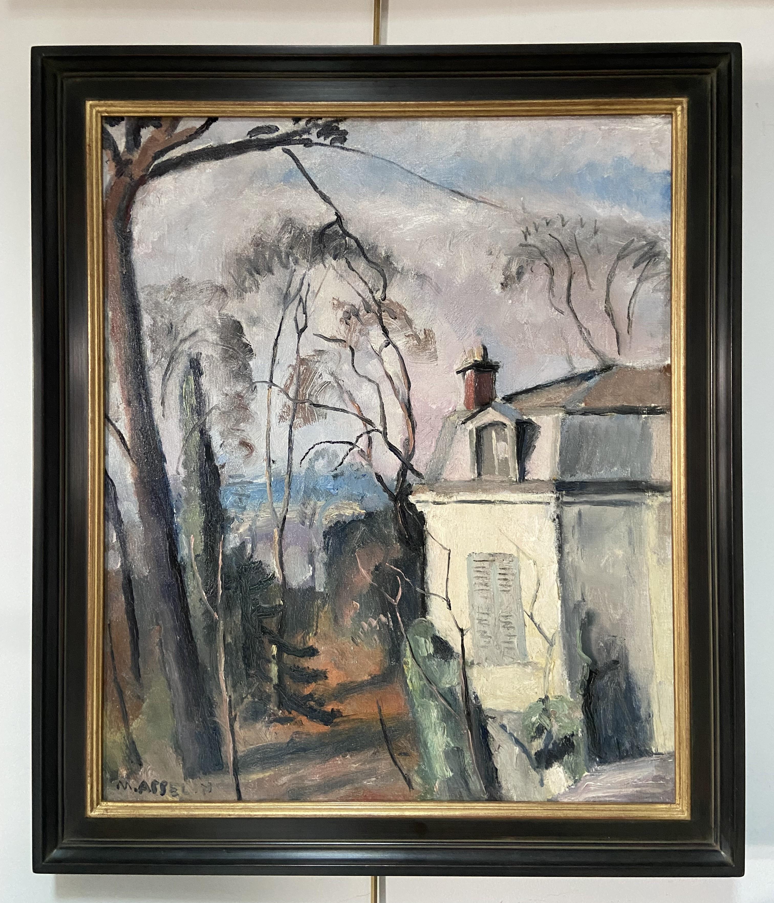 Maurice Asselin (1882-1947) La casa dell'artista, Olio su tela, firmato in vendita 2