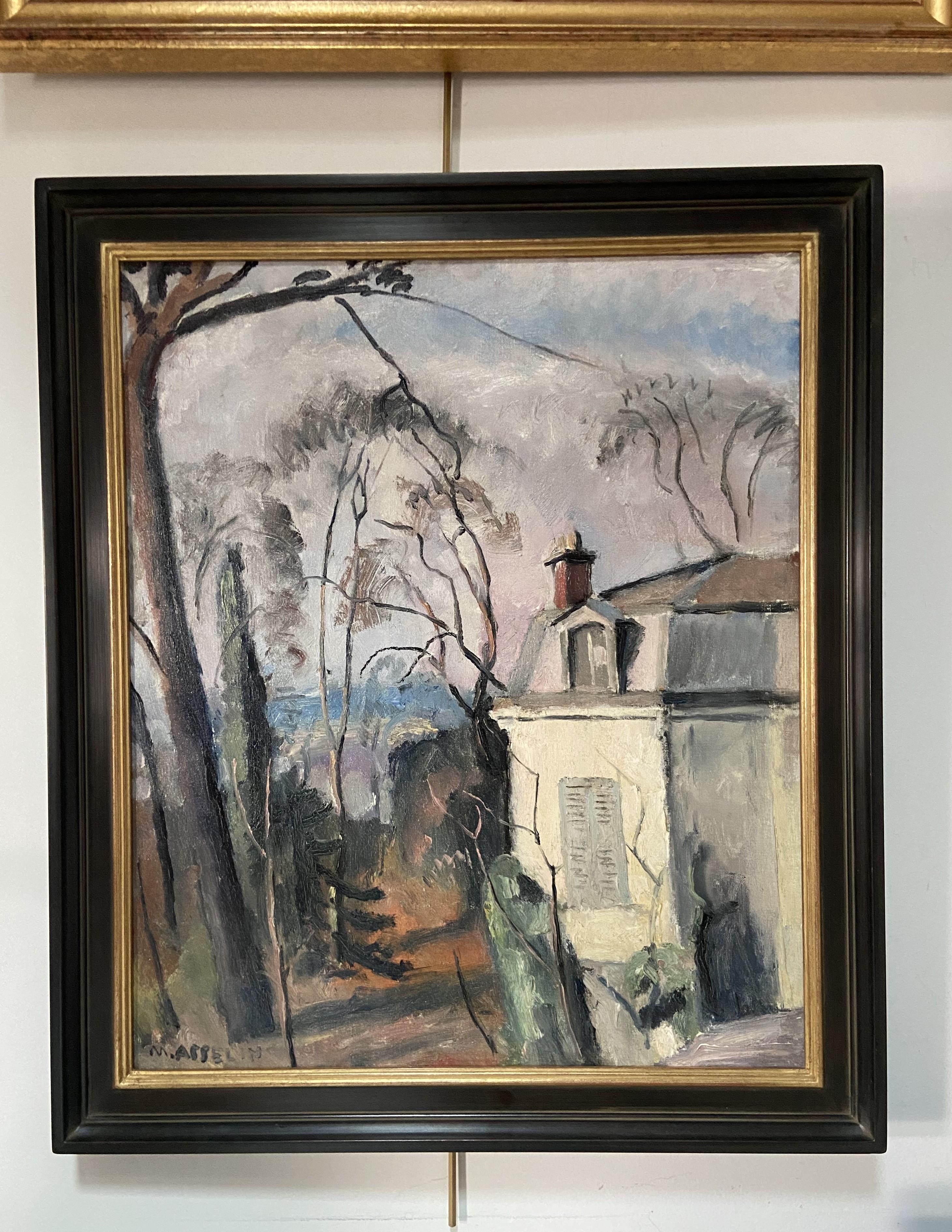 Maurice Asselin (1882-1947) La casa dell'artista, Olio su tela, firmato in vendita 3