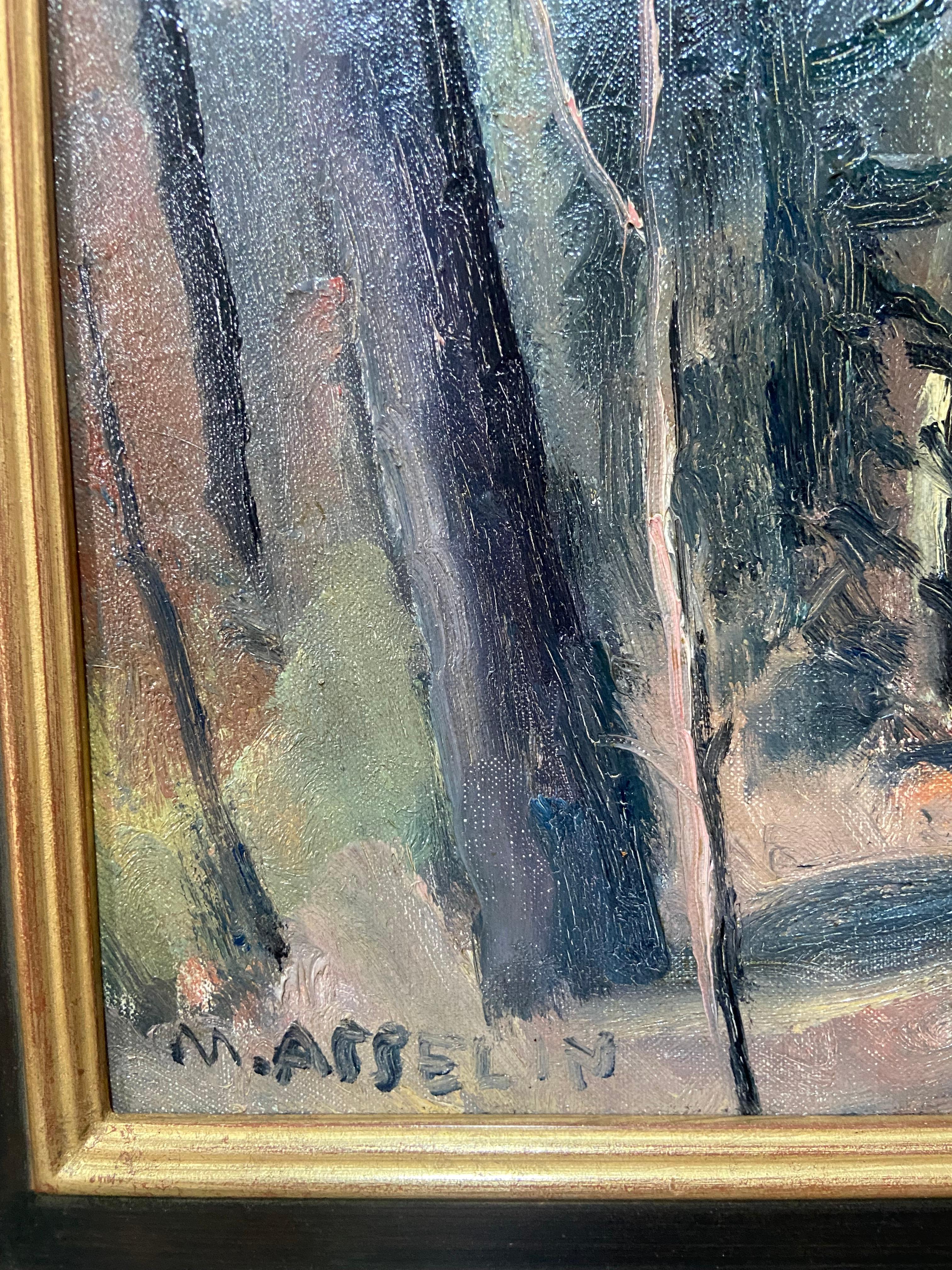 Maurice Asselin (1882-1947) La casa dell'artista, Olio su tela, firmato in vendita 4