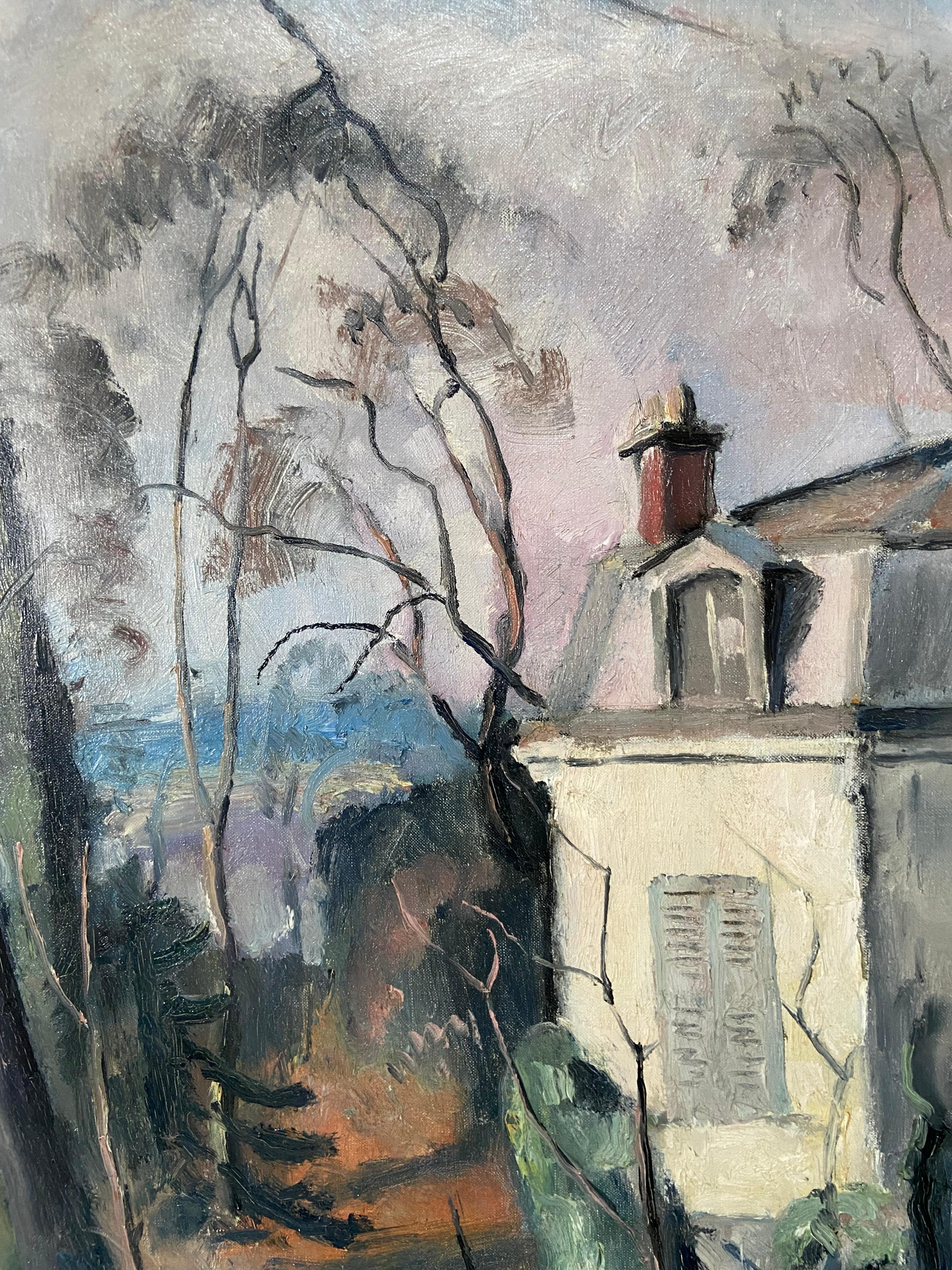 Maurice Asselin (1882-1947) La casa dell'artista, Olio su tela, firmato in vendita 5