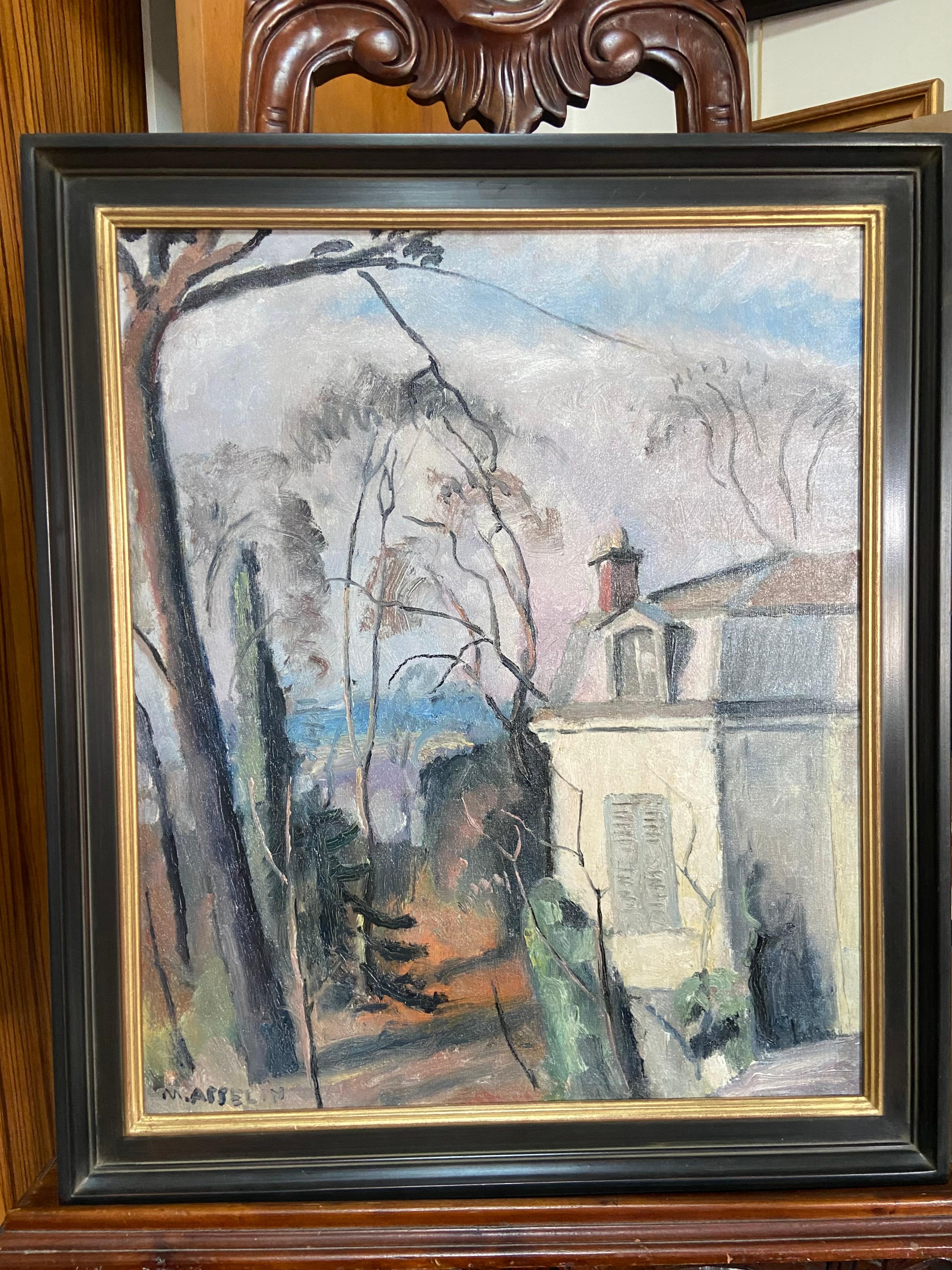 Maurice Asselin (1882-1947) La casa dell'artista, Olio su tela, firmato in vendita 6