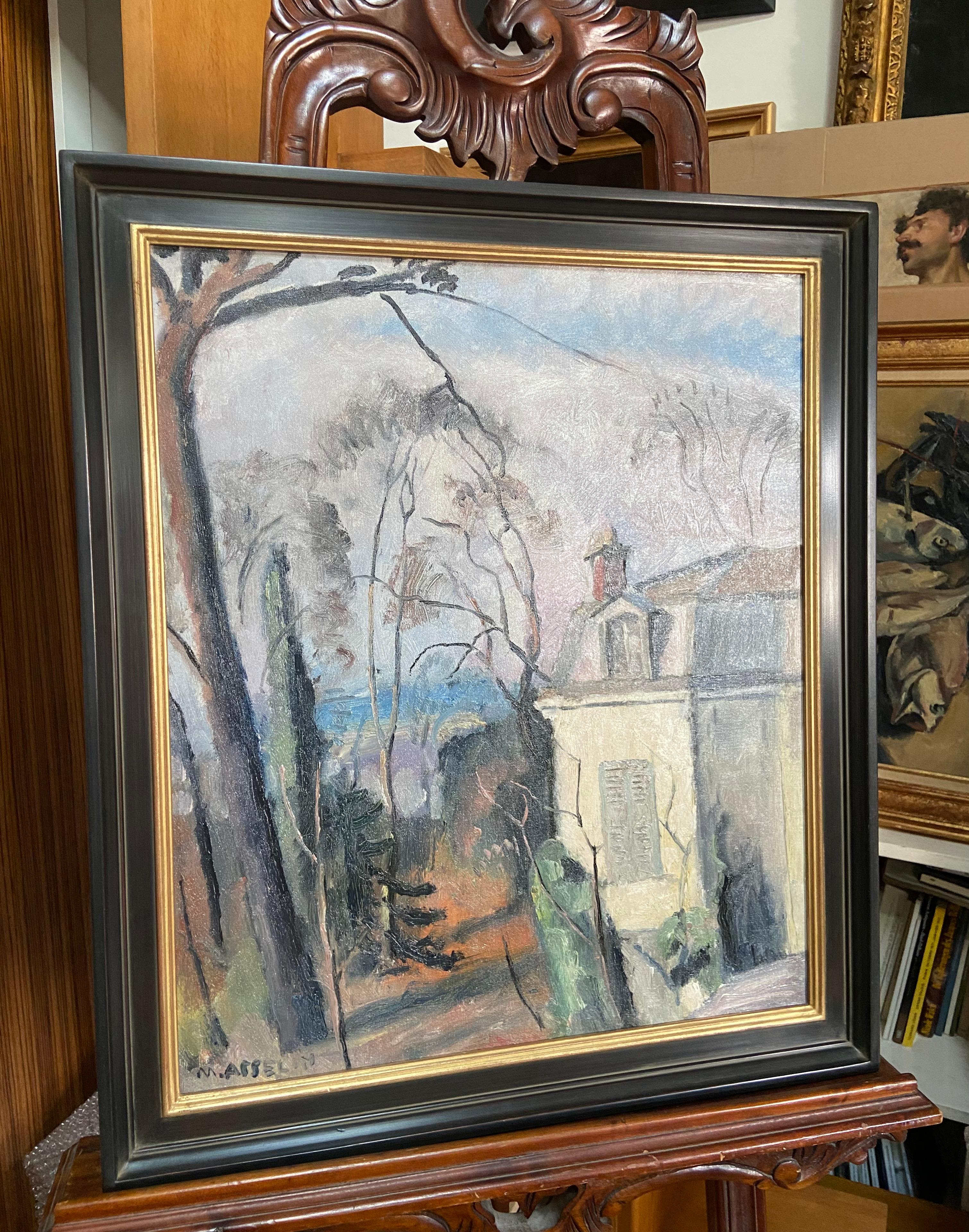 Maurice Asselin (1882-1947) La casa dell'artista, Olio su tela, firmato in vendita 7