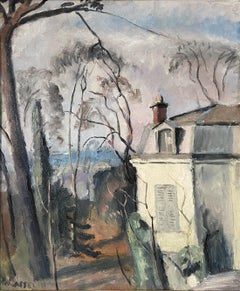 Maurice Asselin (1882-1947) La casa dell'artista, Olio su tela, firmato