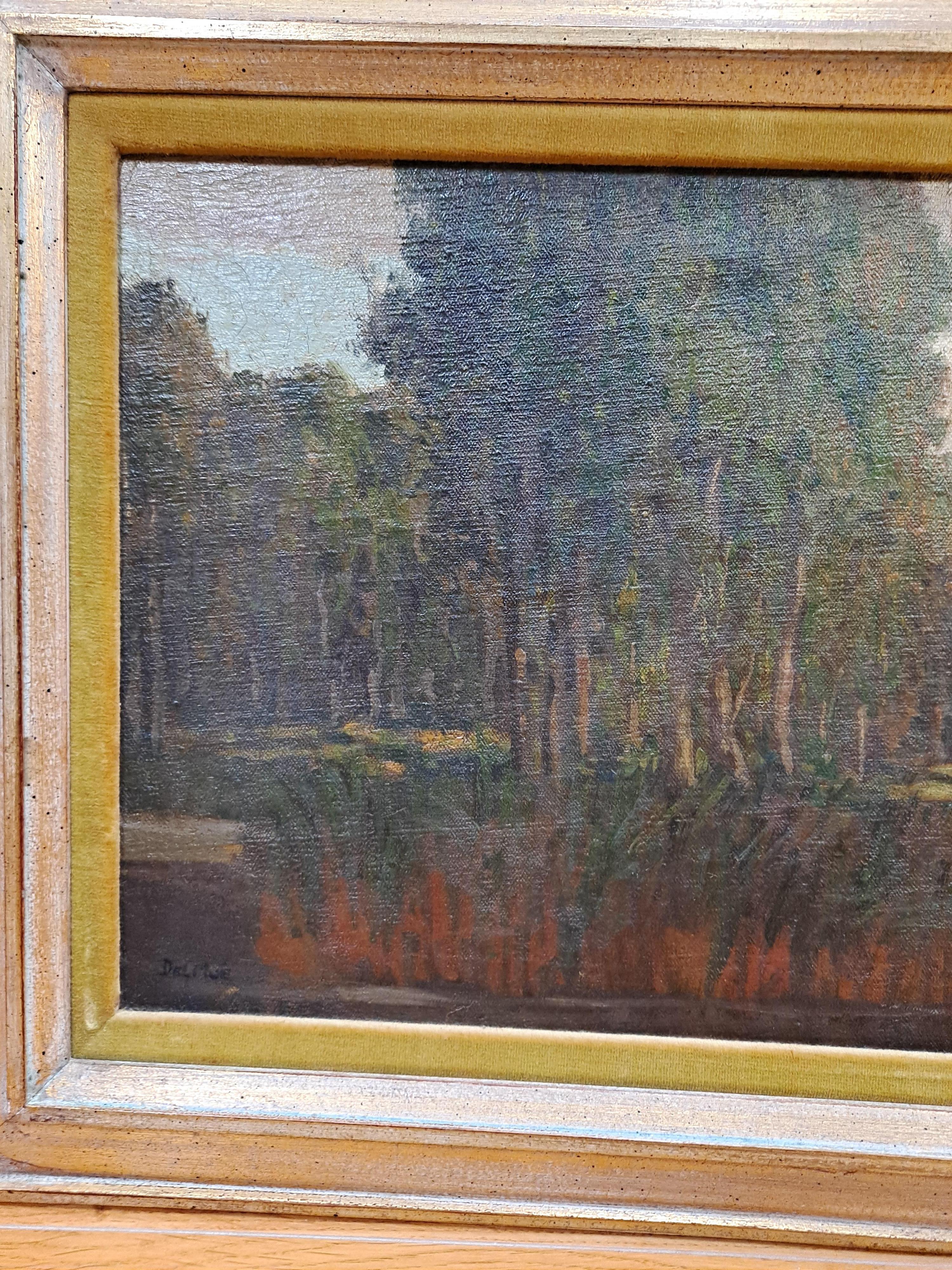 Maurice Auguste Del Mue (1875-1955) River Landscape  For Sale 2