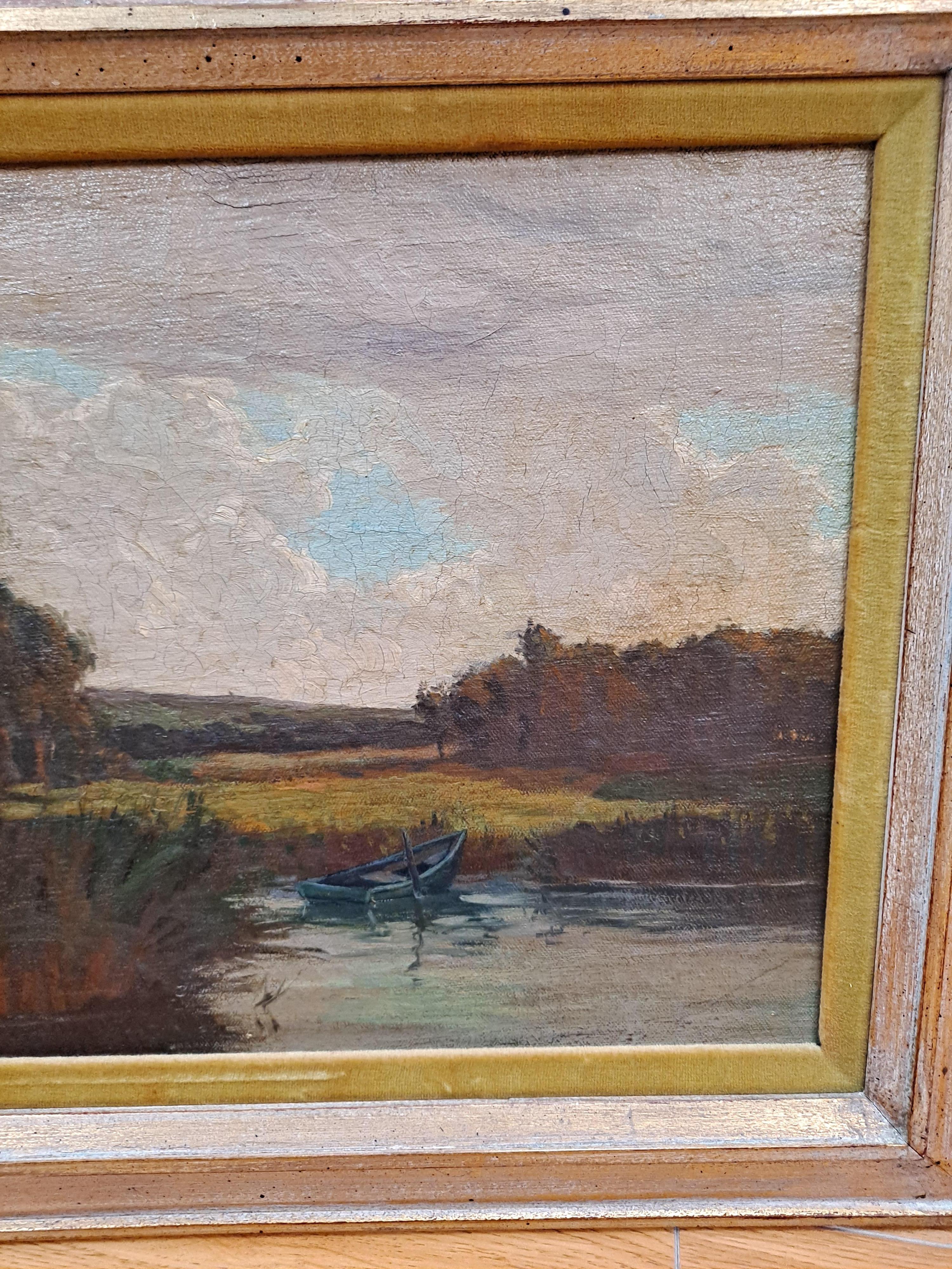 Maurice Auguste Del Mue (1875-1955) River Landscape  For Sale 6