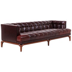 Maurice Bailey Biscuit-Tufted Leather Sofa for Monteverdi-Young