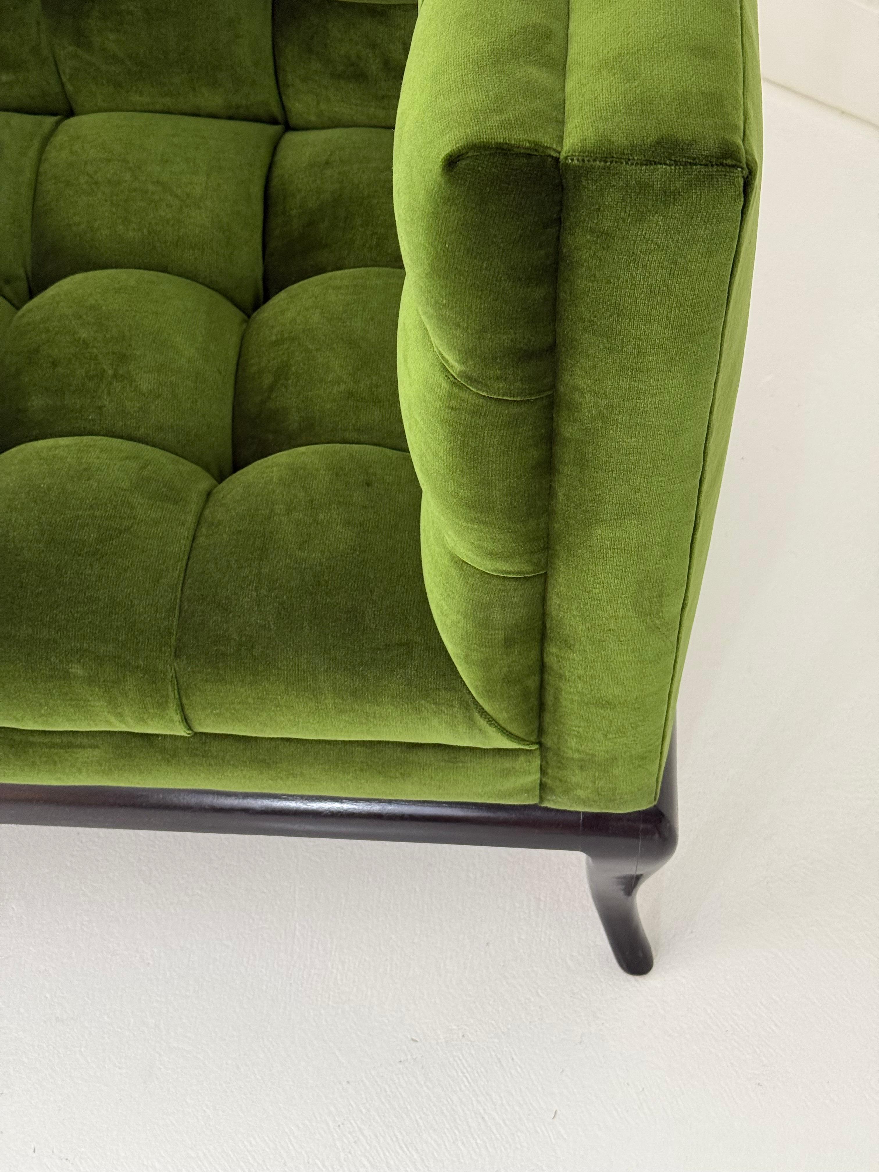 Sillón Maurice Bailey para Monteverdi-Young, base espresso, recién restaurado Tapicería en venta