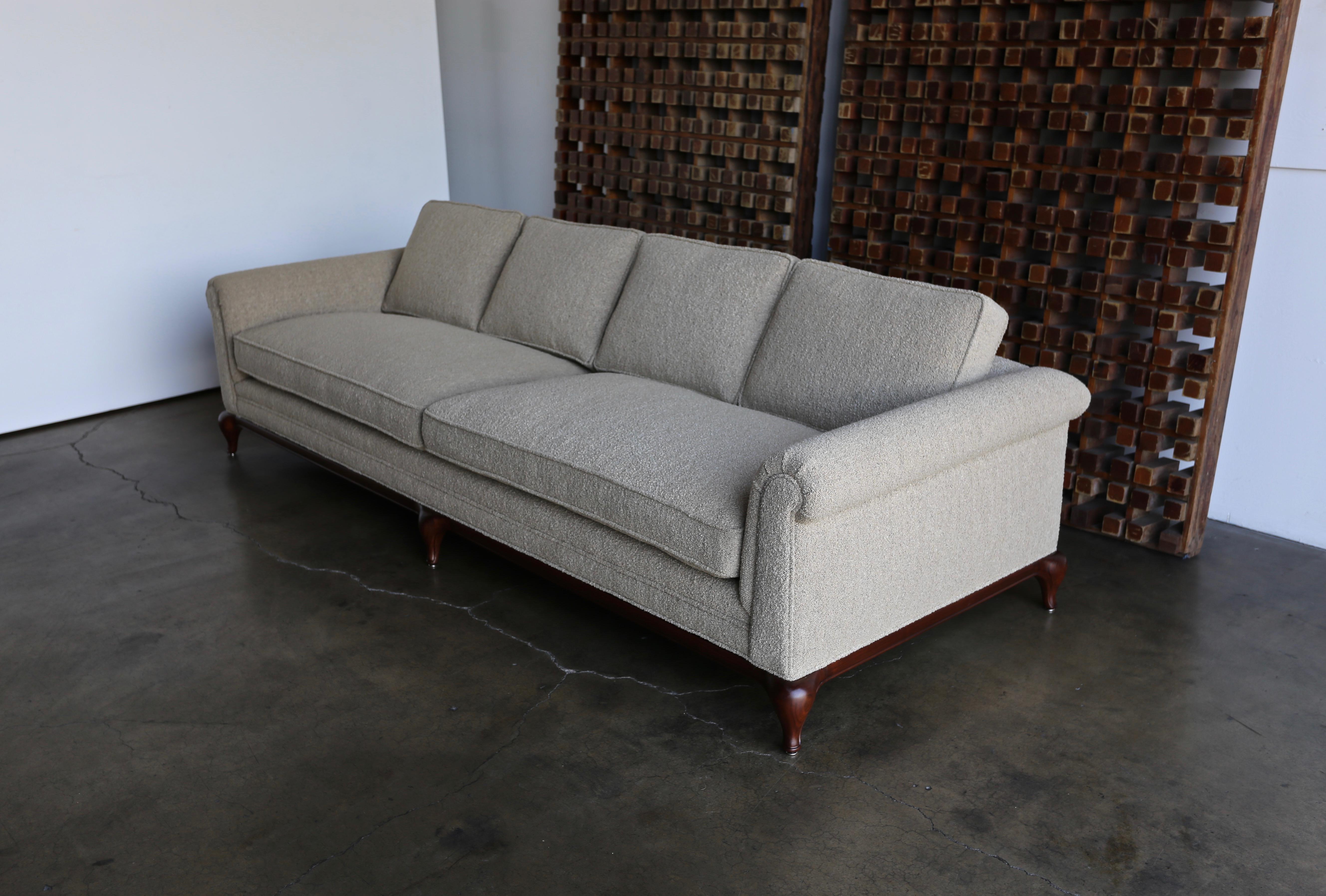 Maurice Bailey deep sofa for Monteverdi Young, circa 1965. This piece has been professionally restored.